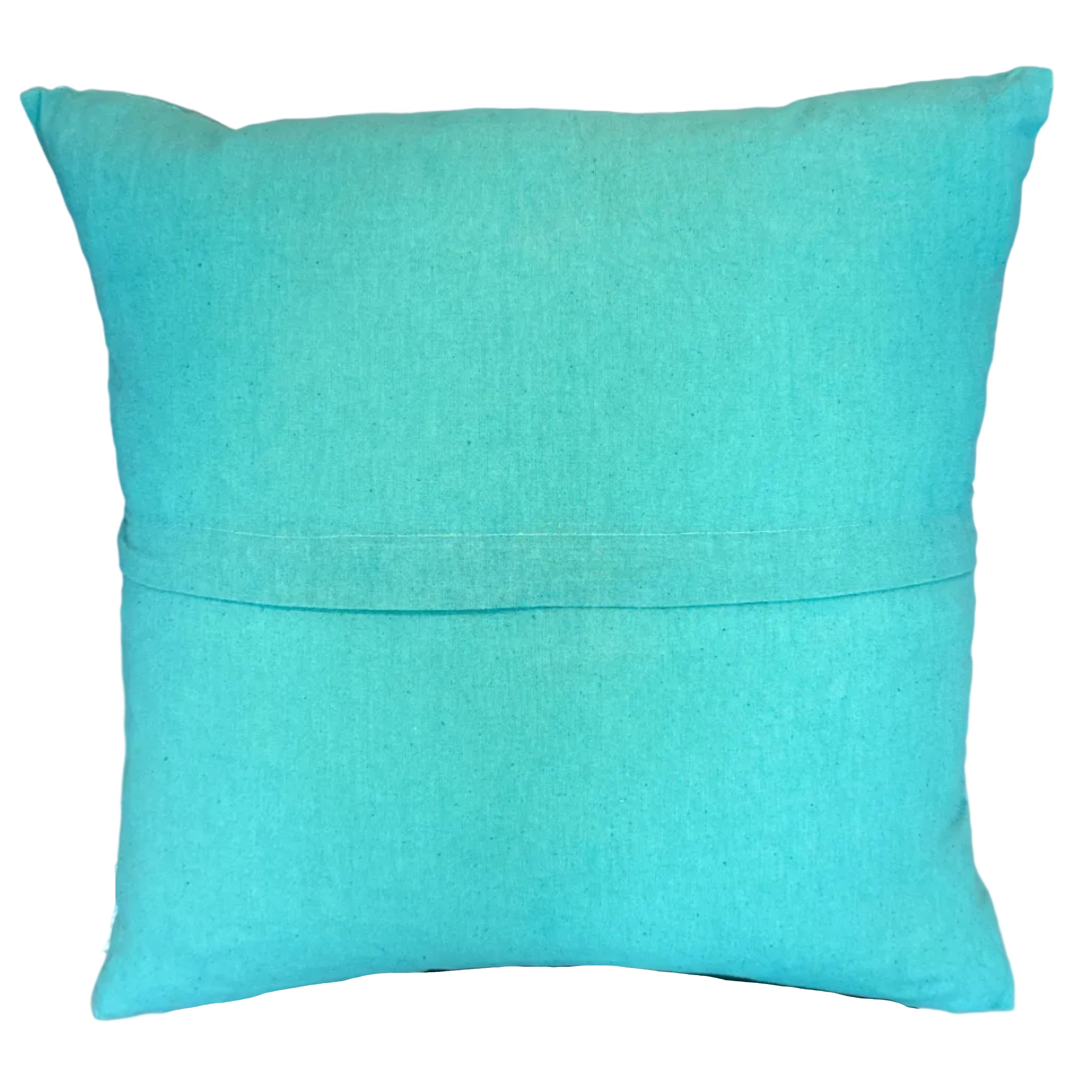Hand Embroidered Suzani Aqua Pillow Uzbekistan (19x19)