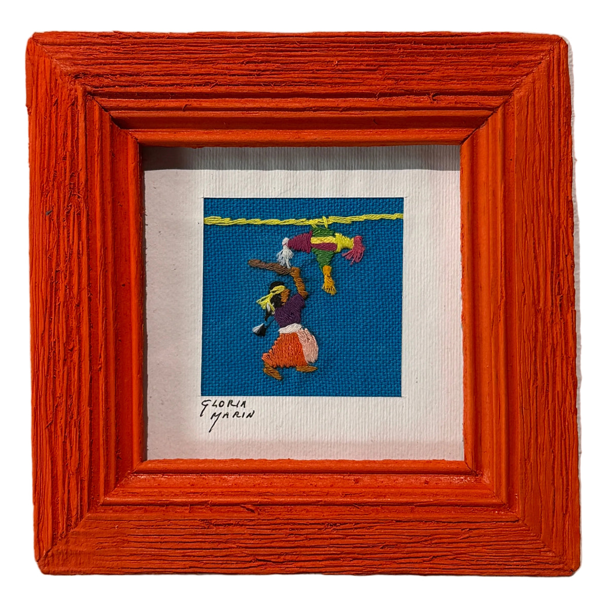 Embroidered Small Piñata Frame Mexico