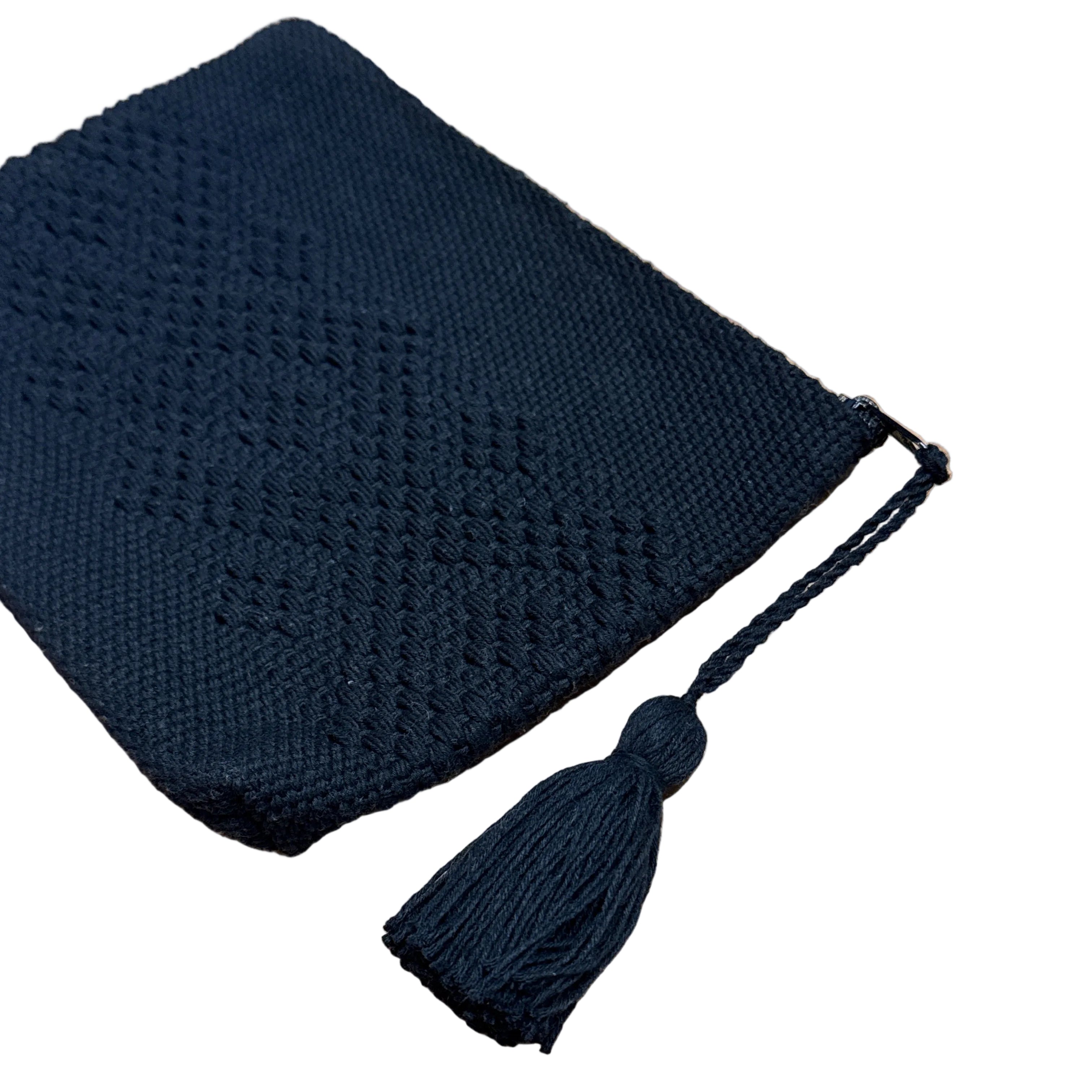 Handwoven Black Cosmetic Bag Mexico