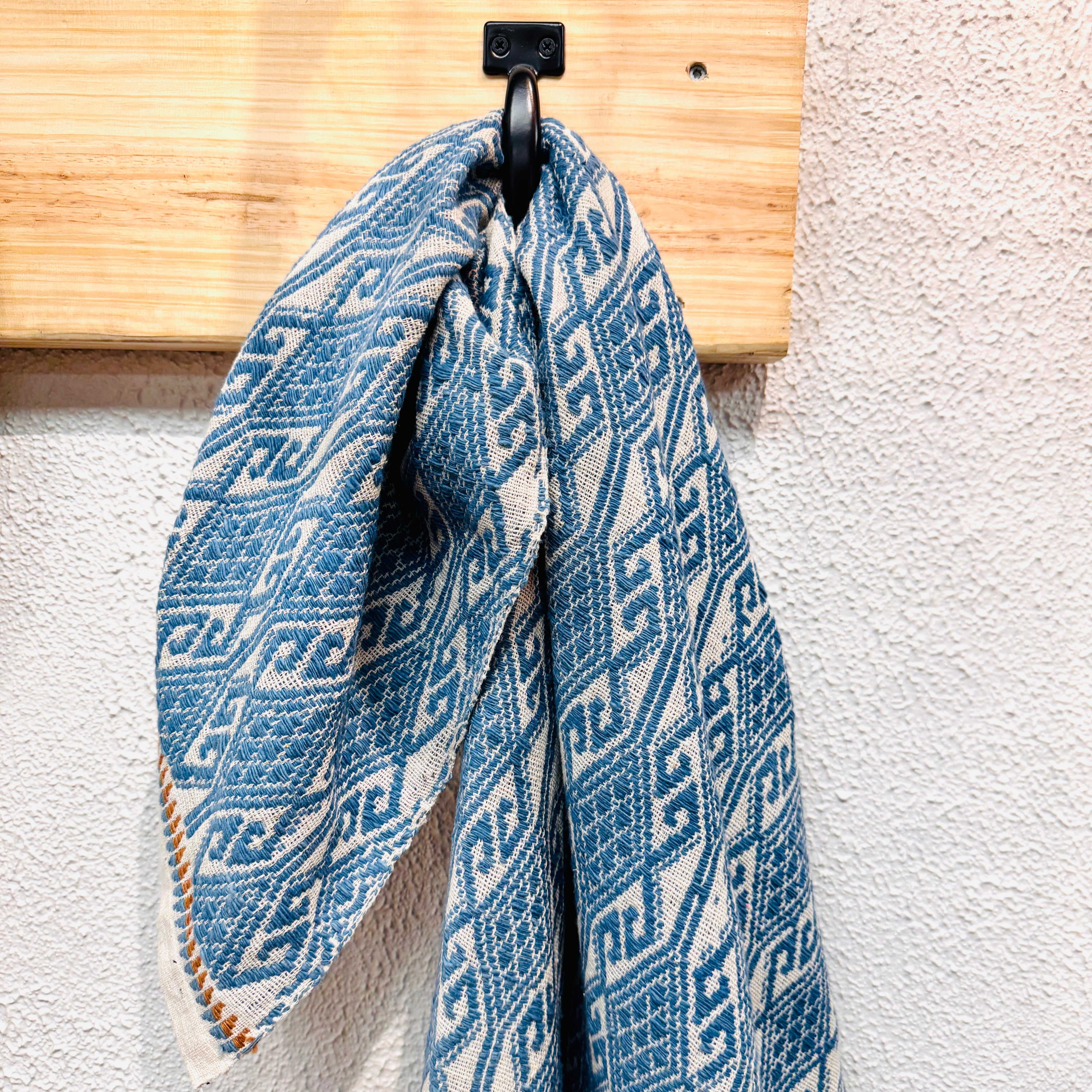 Handwoven Tai Lue Indigo Throw Laos
