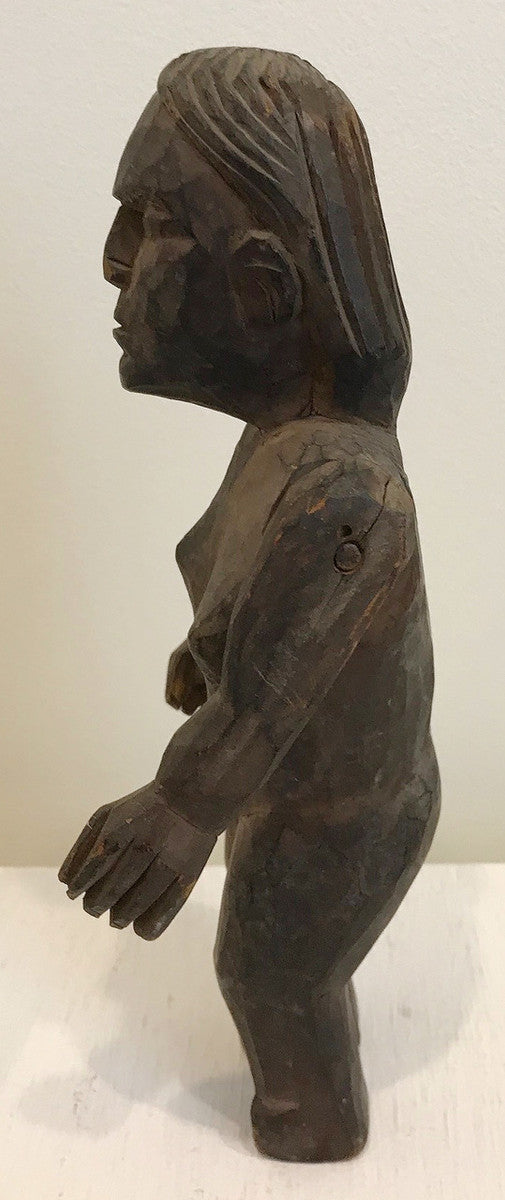 Hand Carved Wooden Figure Guatemala (4.5" x  9")