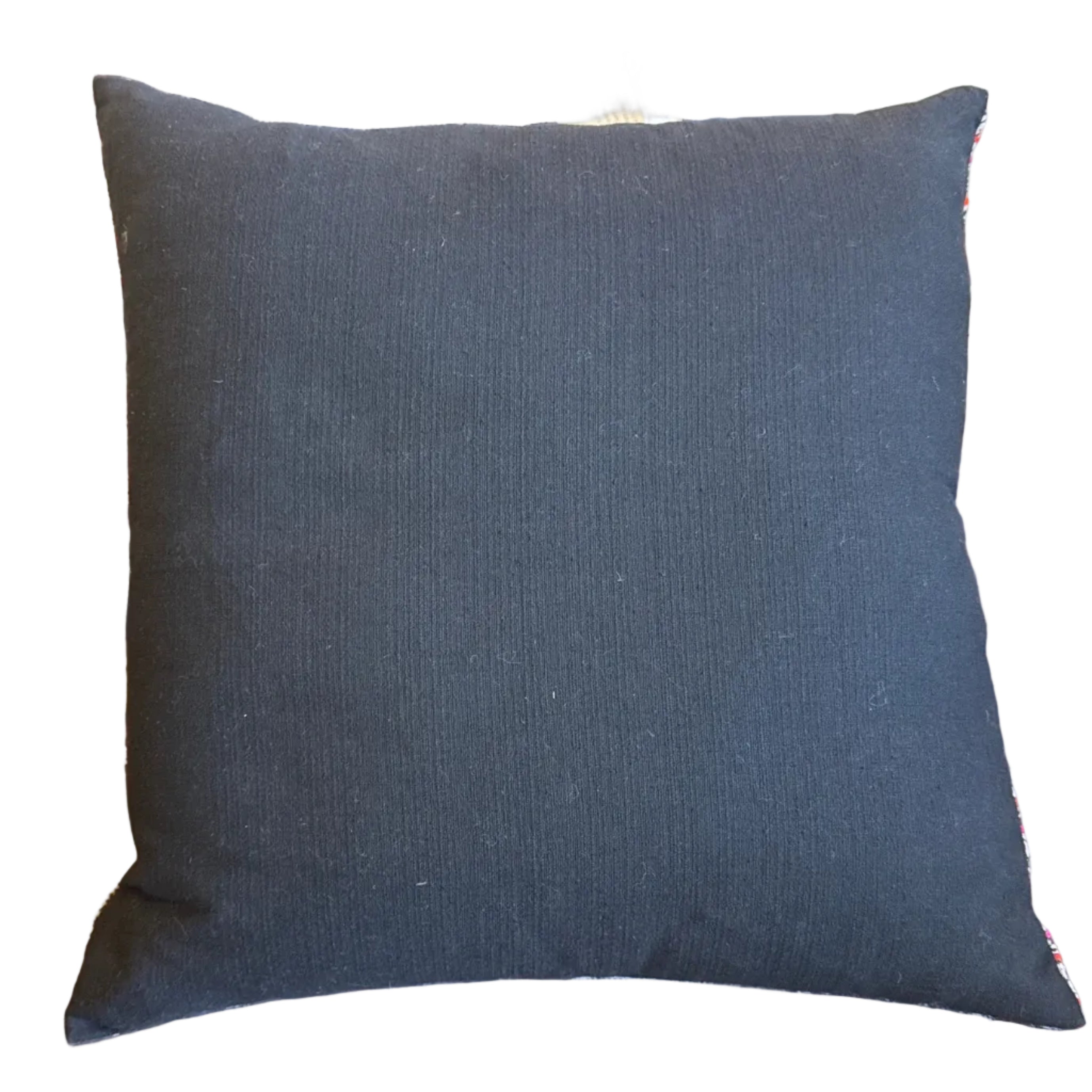 Handwoven Hemp Vintage Batik Indigo Pillow Thailand - B