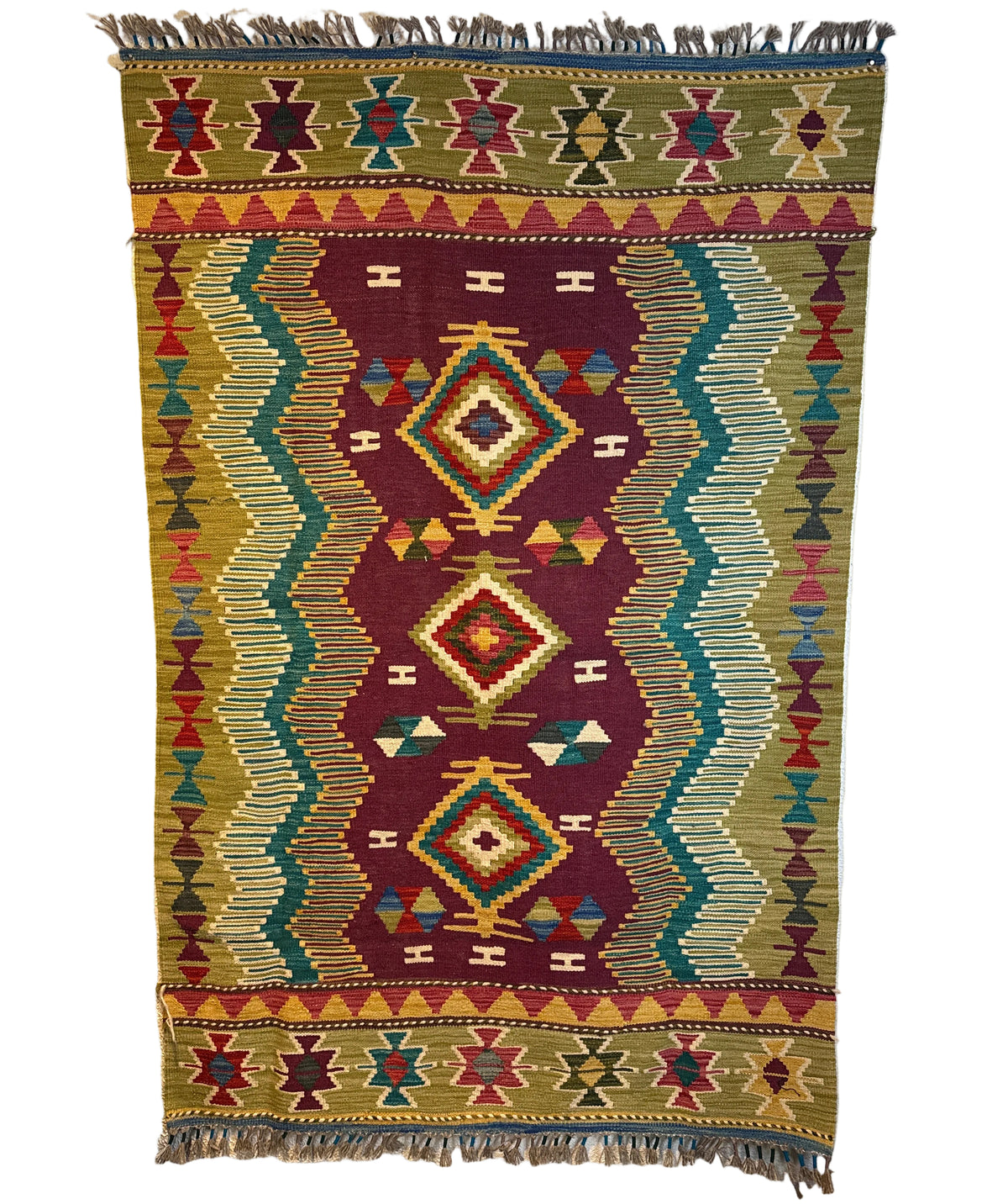 Handwoven Medium Kilim Afghanistan (4x6) - 065
