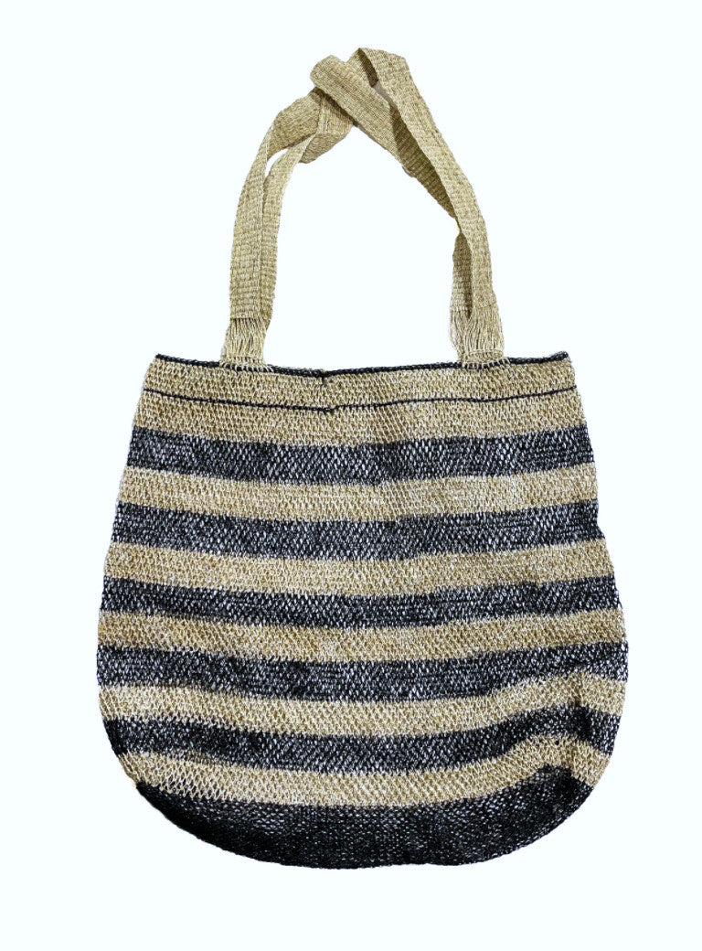 Beach Market Kudzu Vine Black Bag Laos