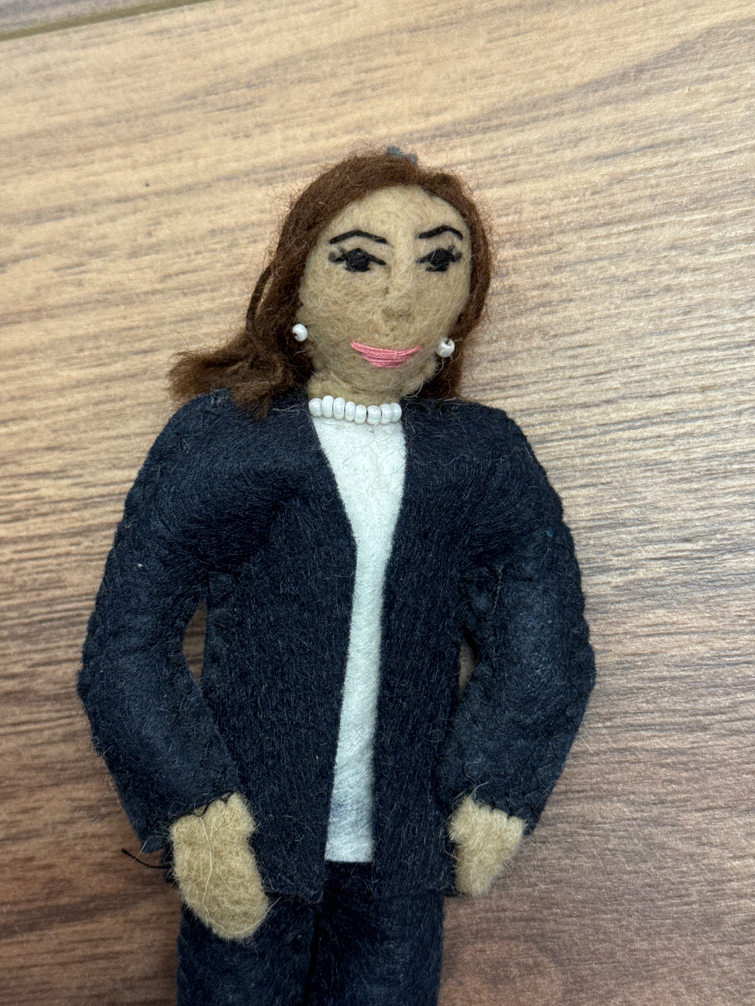 Strong Women Felt Ornament - Kamala Harris