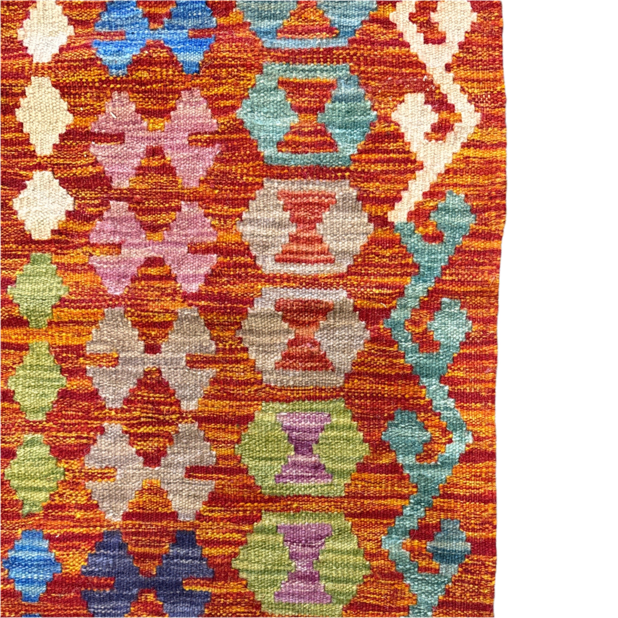 Handwoven Wool Kilim Extra Large Rug Afghanistan (10x16) - 022