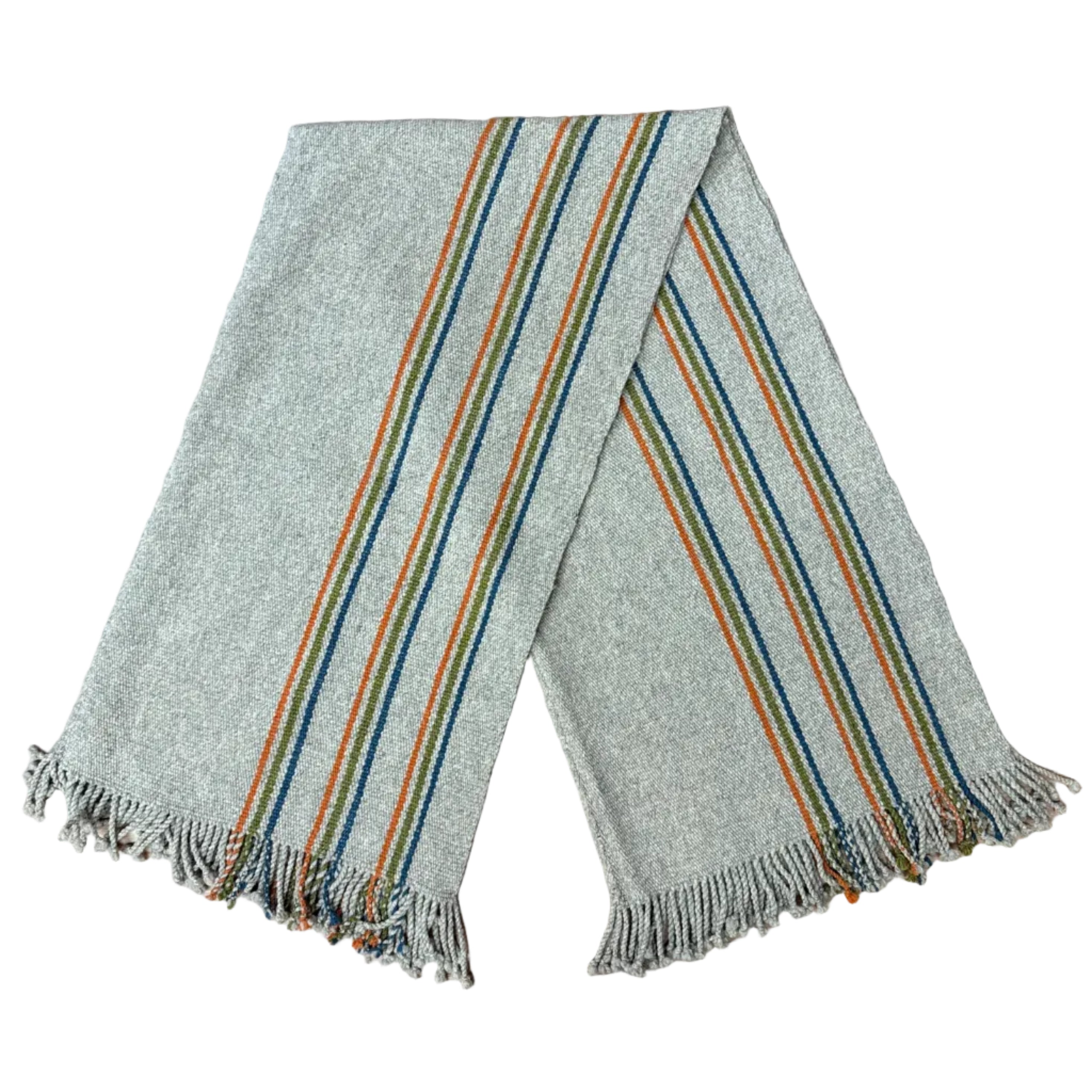 Handwoven Natural Dye Summer Wool Throw  Mexico