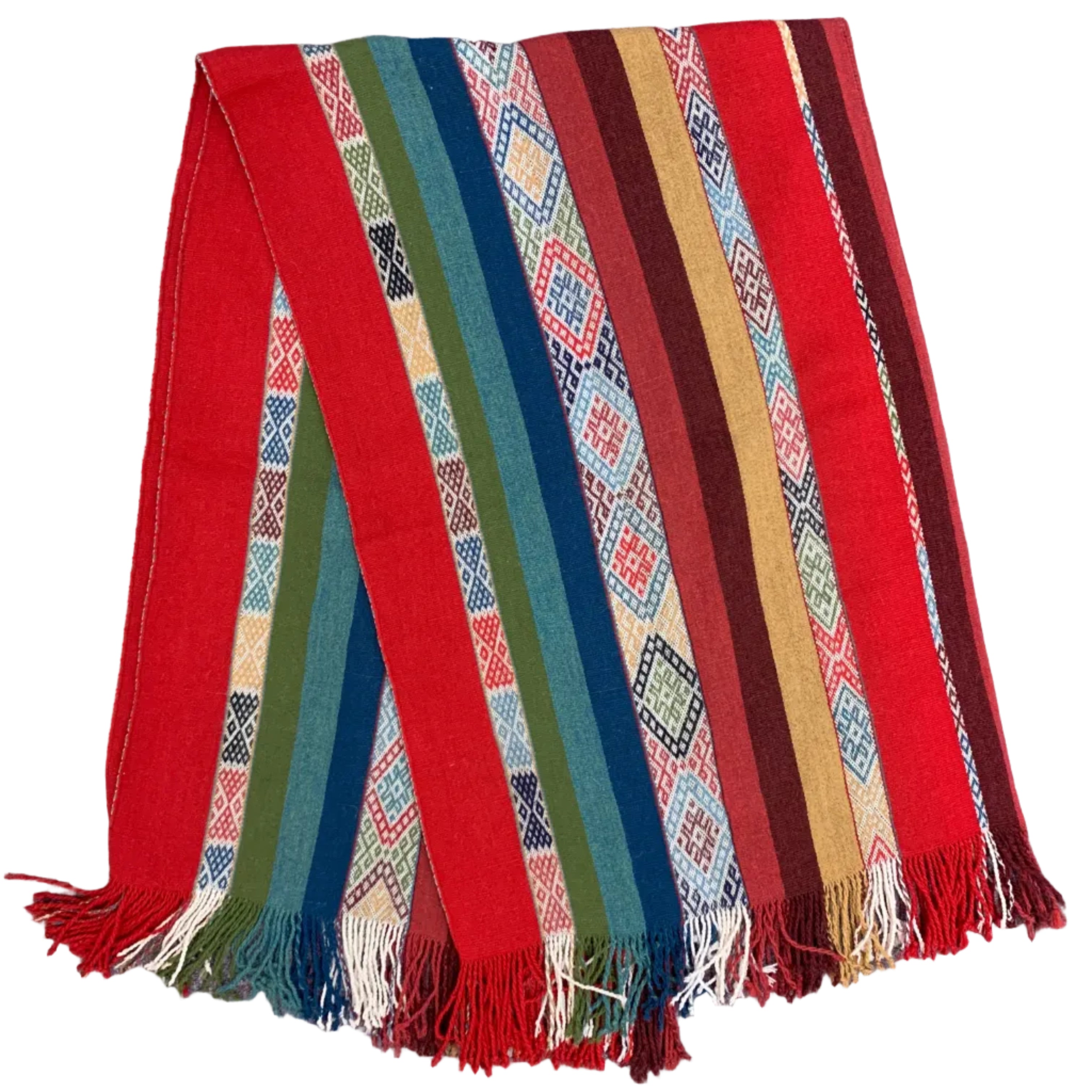 Handwoven Colores Merino and Alpaca Throw Peru