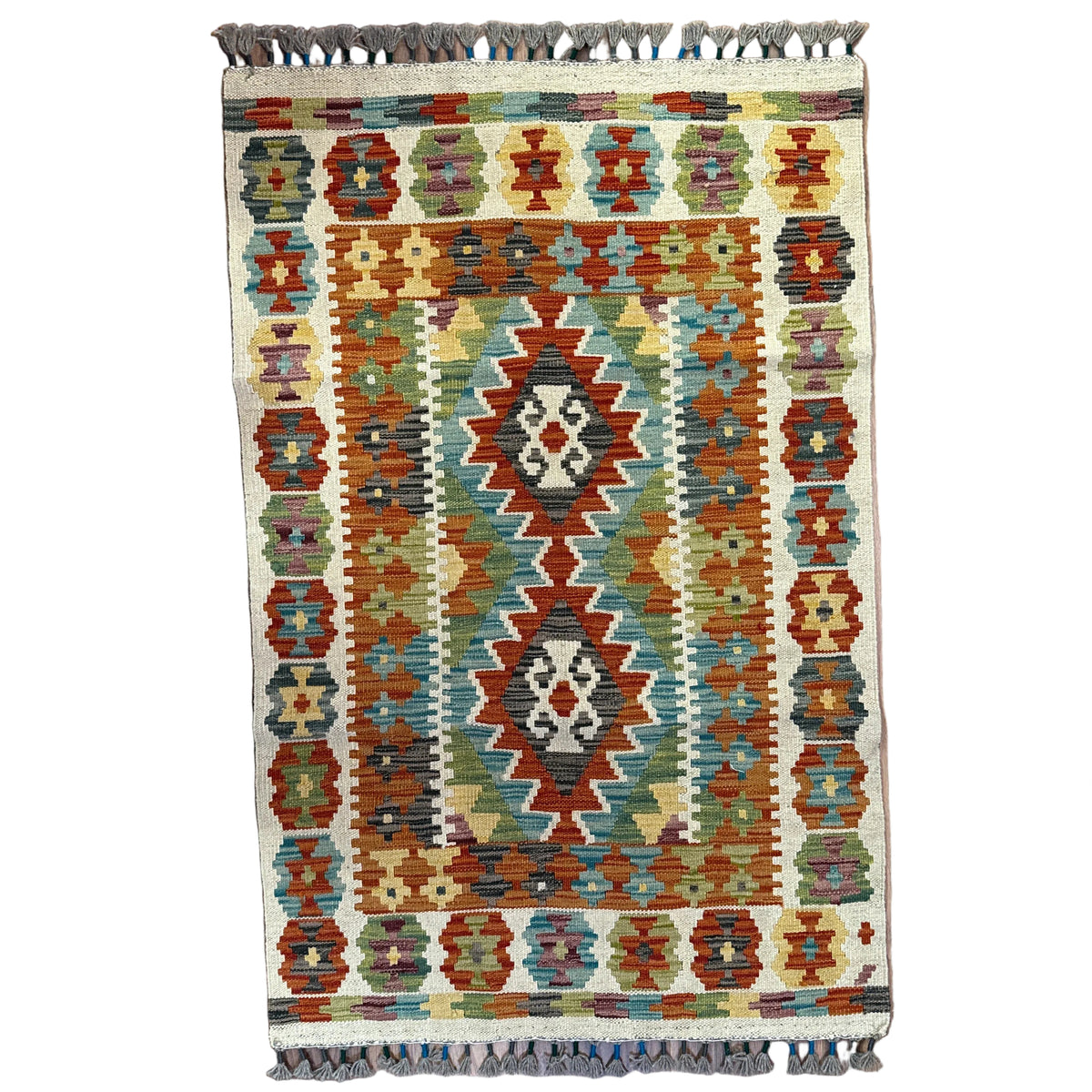 Handwoven Small Kilim Afghanistan (2.5x4) - 060