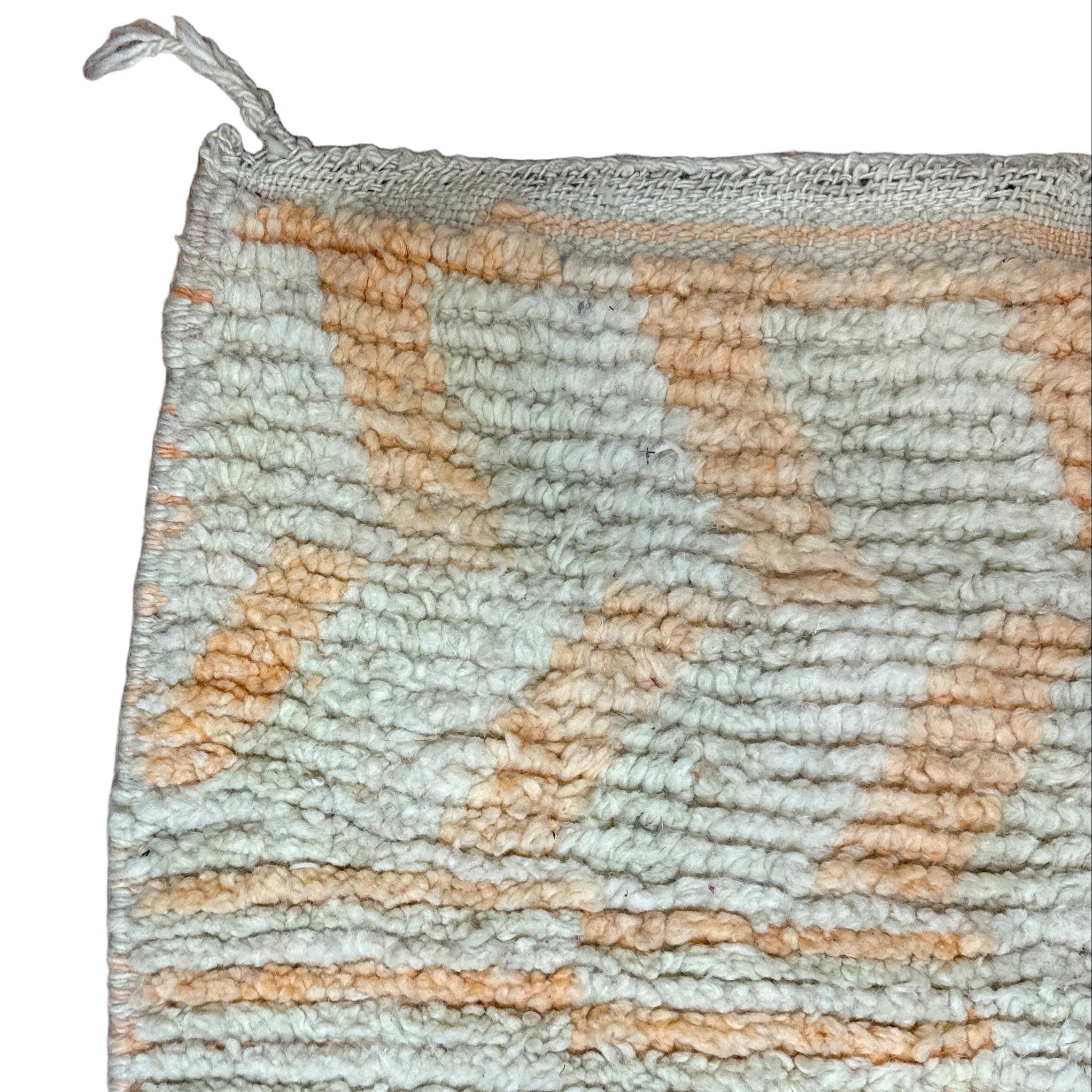 Handwoven Boujaad Wool Runner Morocco (27" x 122")