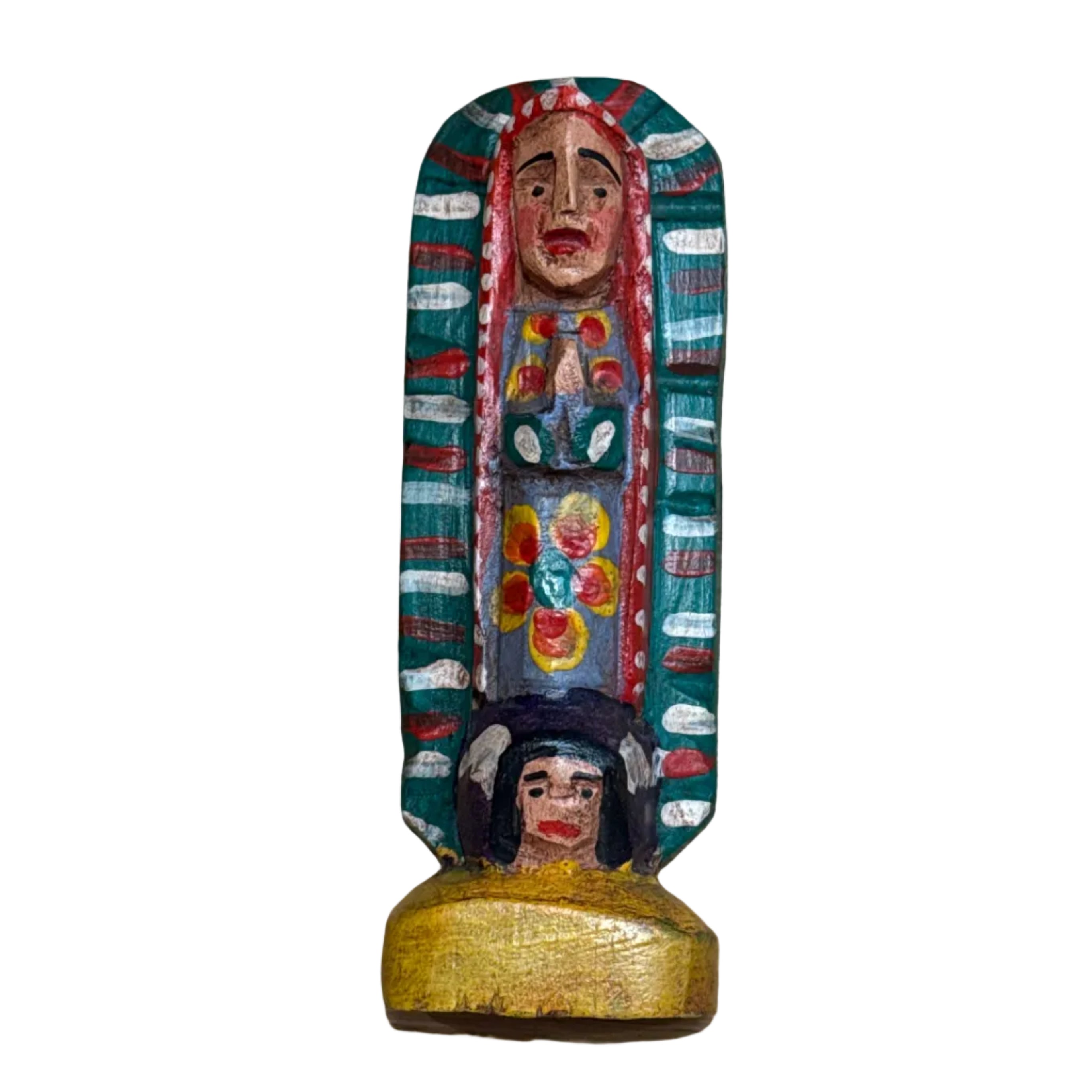 Handmade Wooden Carved Virgin Guatemala A