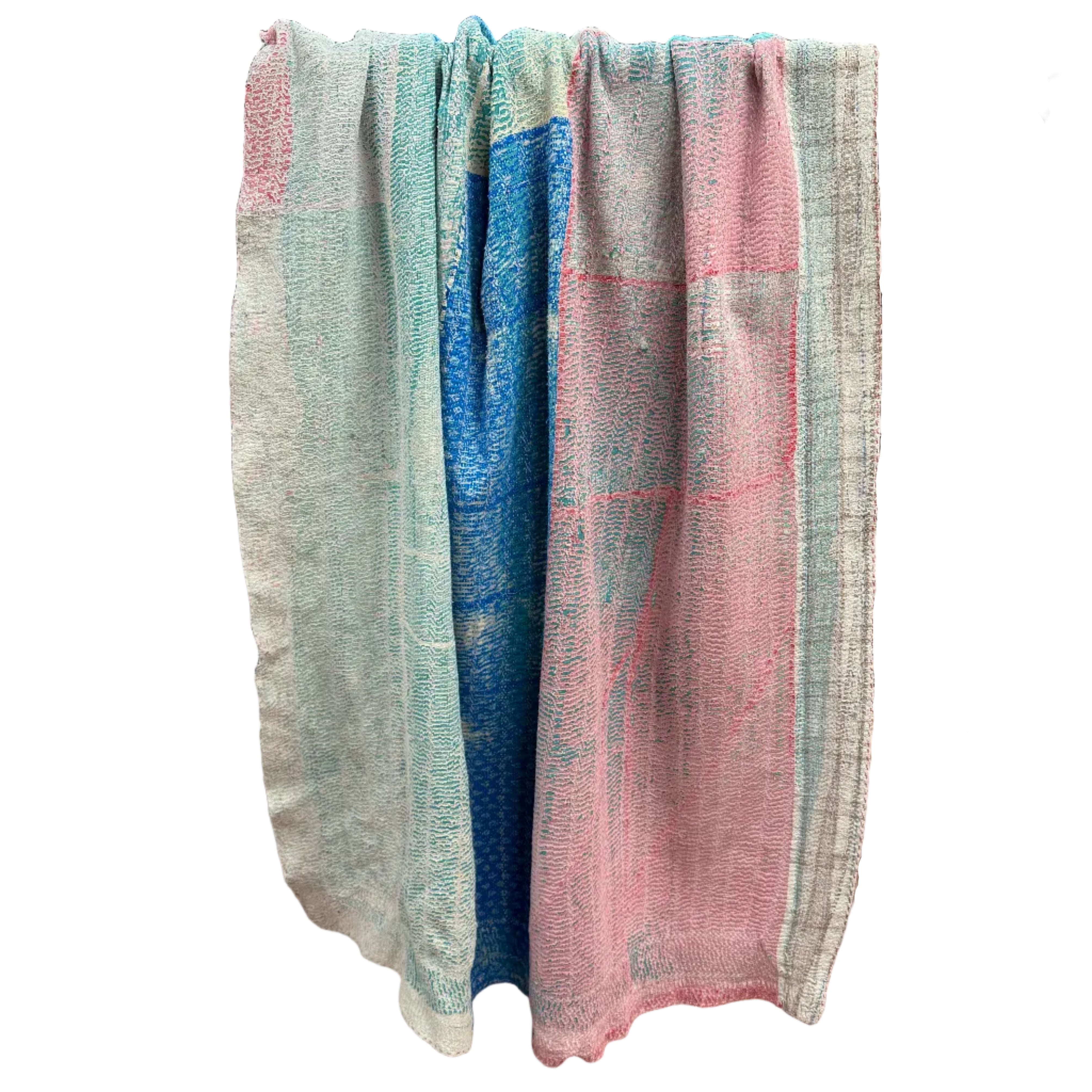 Handmade Quilt Kantha Patchwork J India