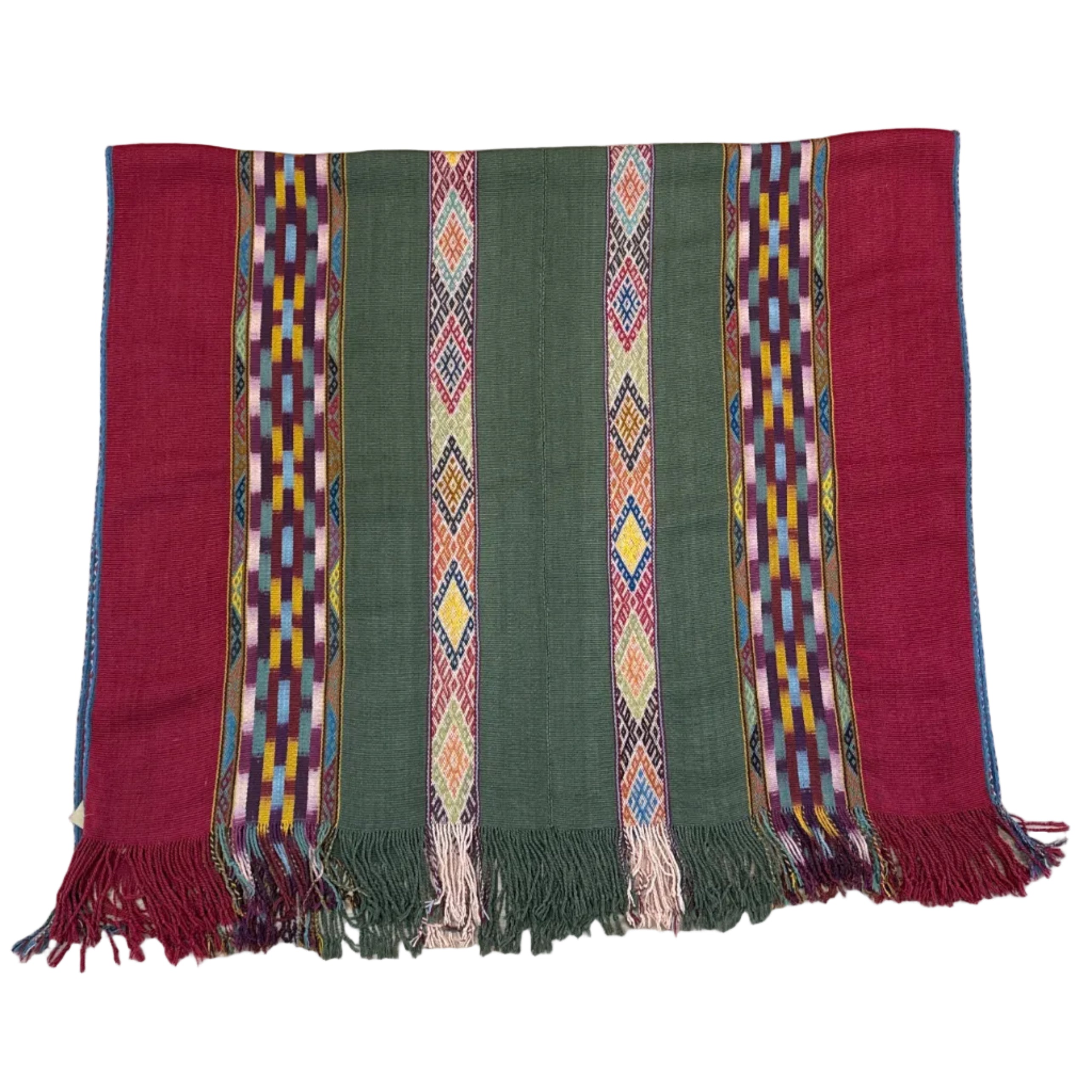 Handwoven Arcoiris Merino and Alpaca Throw Peru