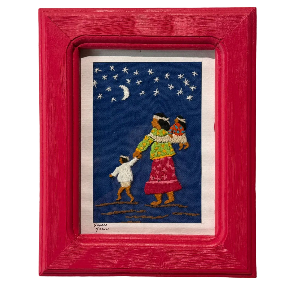 Embroidered Night Walk Frame Mexico