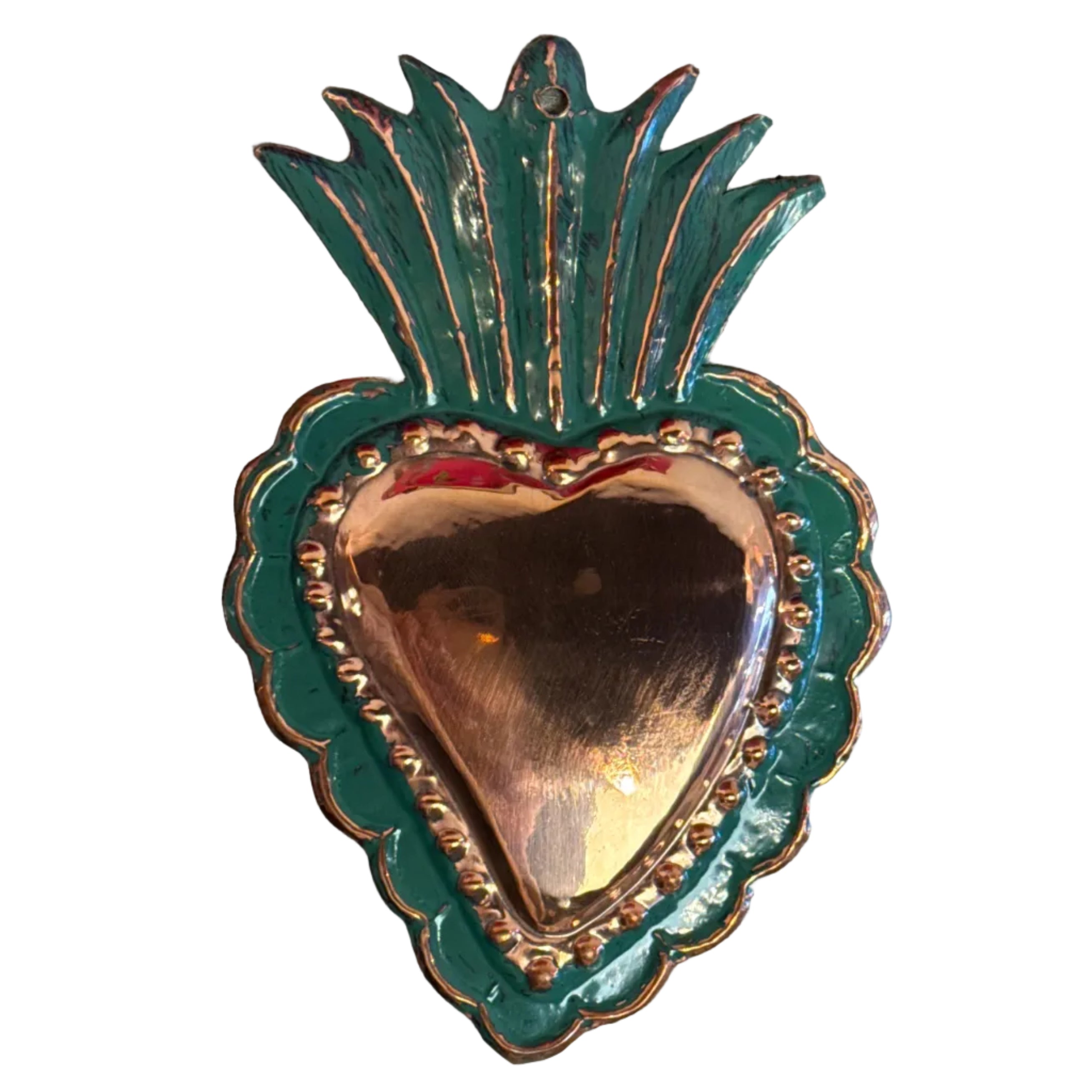 Copper Heart Milagro Peru 4.5" x 7"