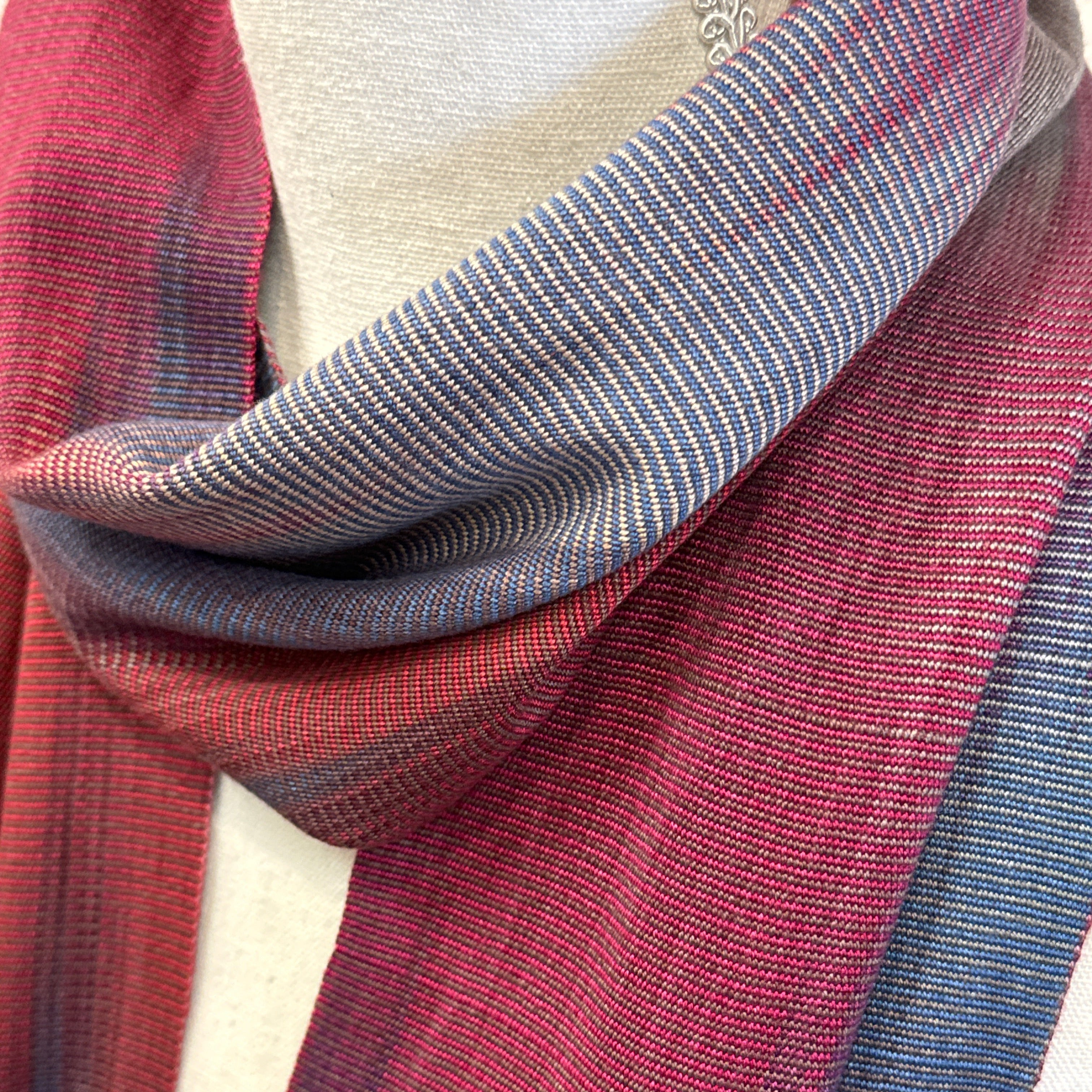 Handwoven Bamboo Berries Scarf Guatemala