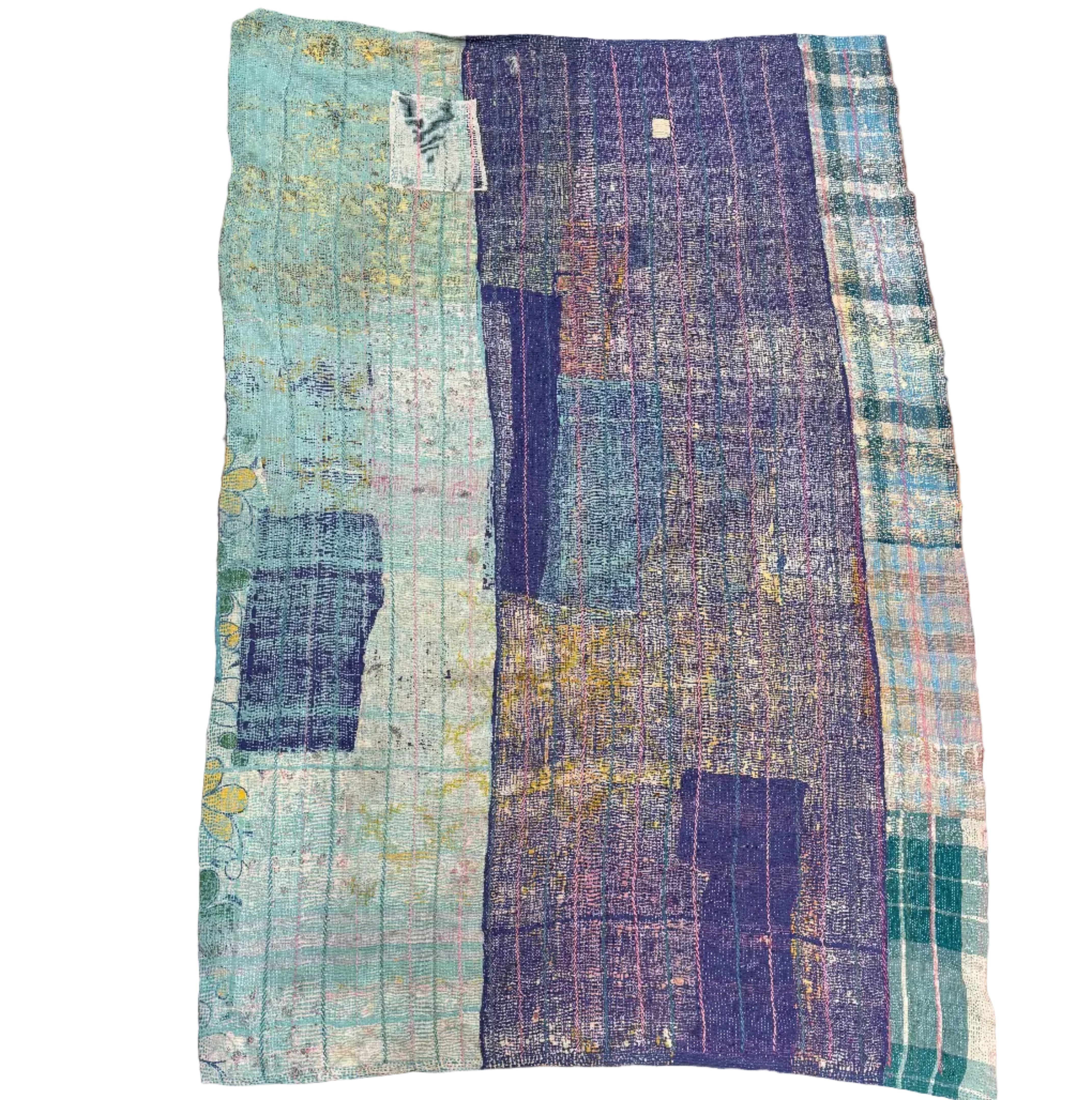 Handmade Cool Kantha Patchwork Quilt India