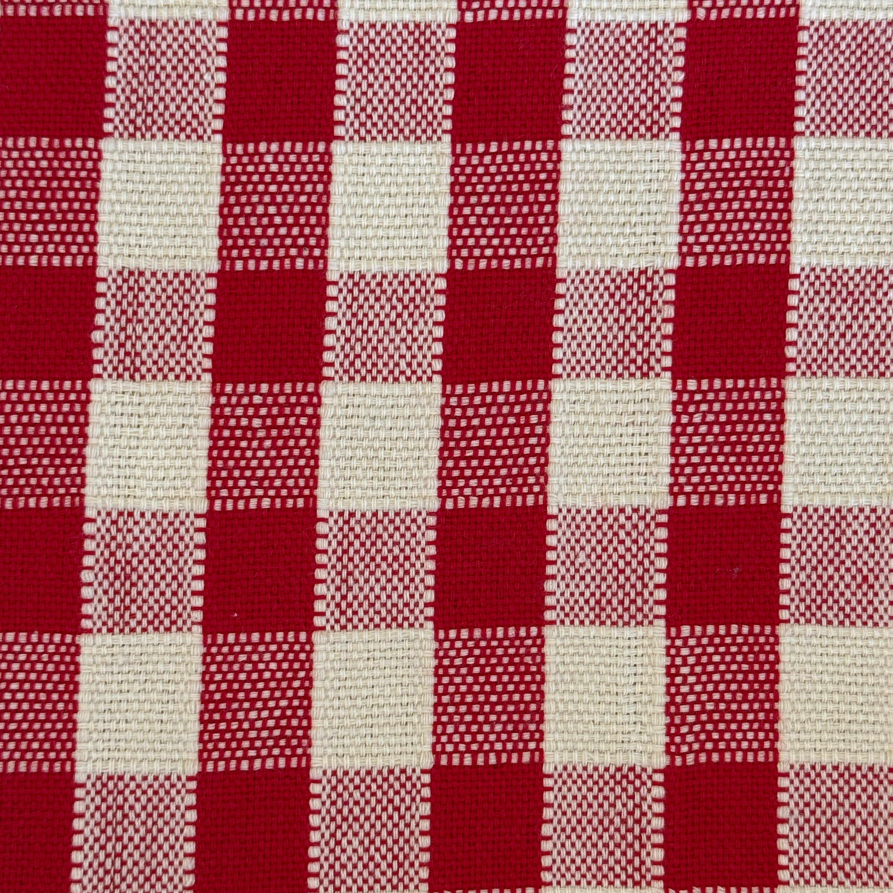 Handwoven Red Cotton Bread Basket Mexico