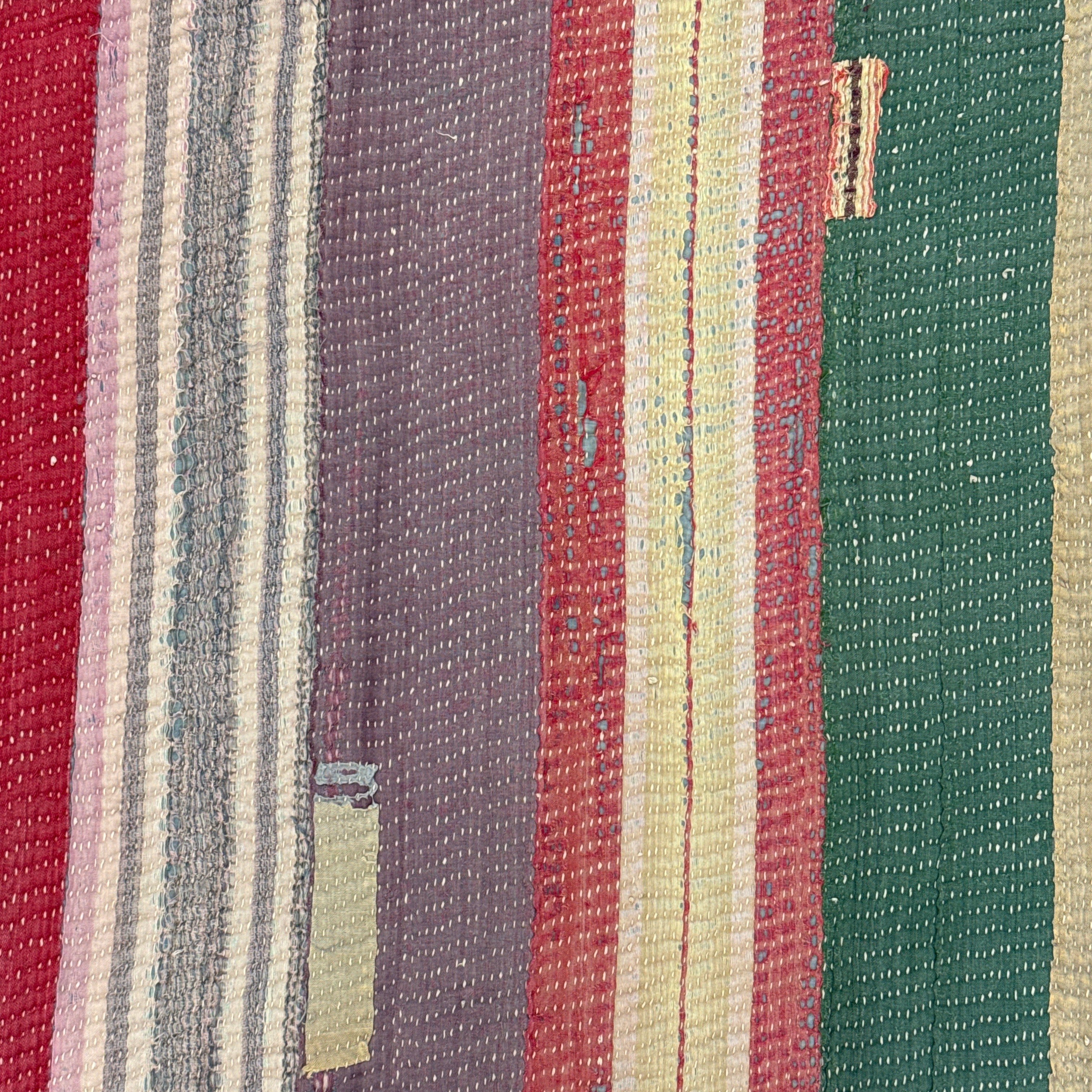 Handmade Kantha Patchwork Quilt India - 26