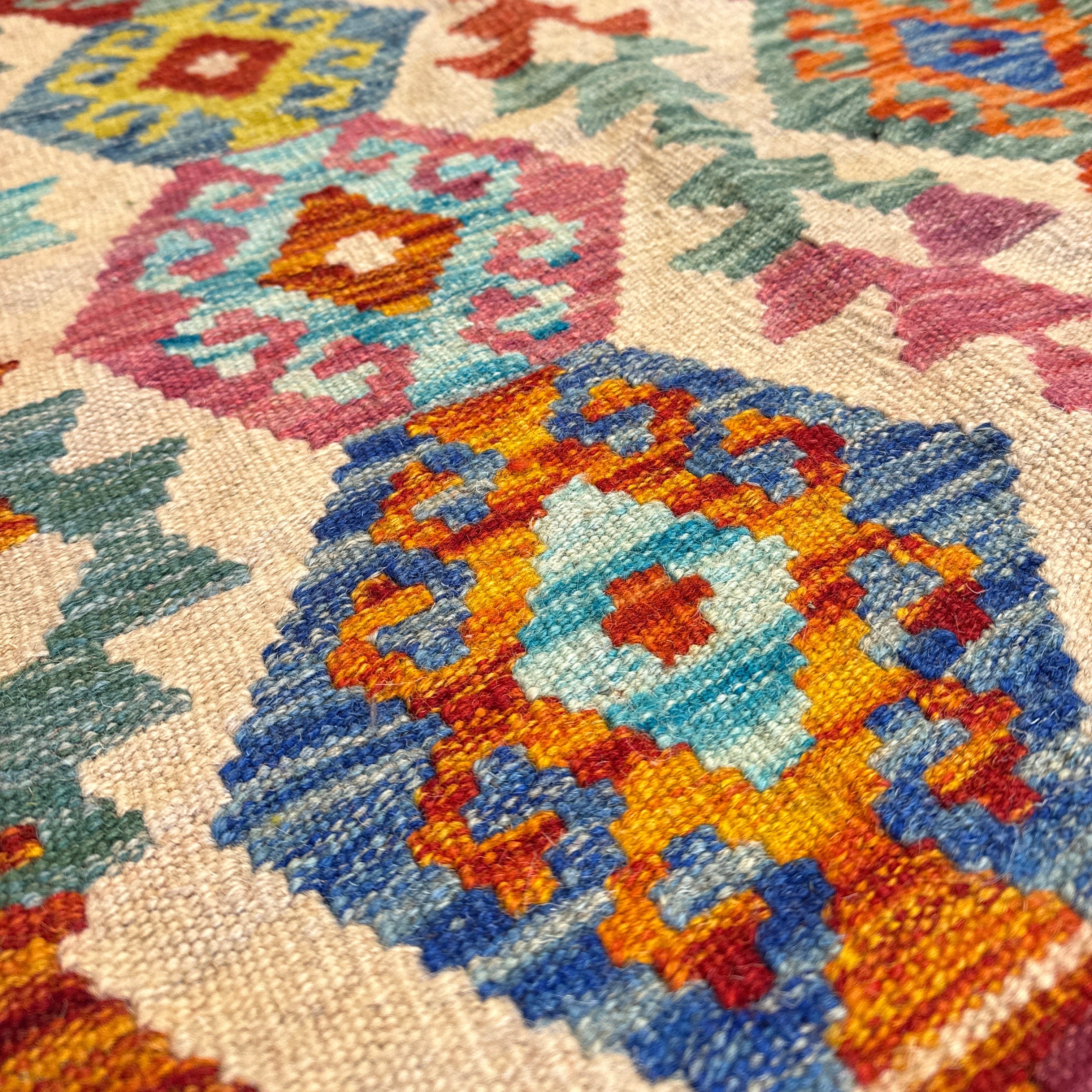 Handwoven Wool Kilim Extra Large Rug Afghanistan (10x16) - 022