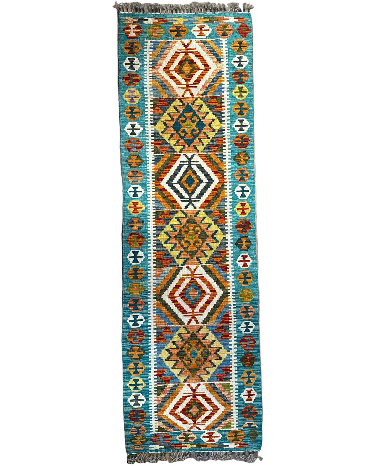 Handwoven Runner Kilim Afghanistan (2x6.5) - 071
