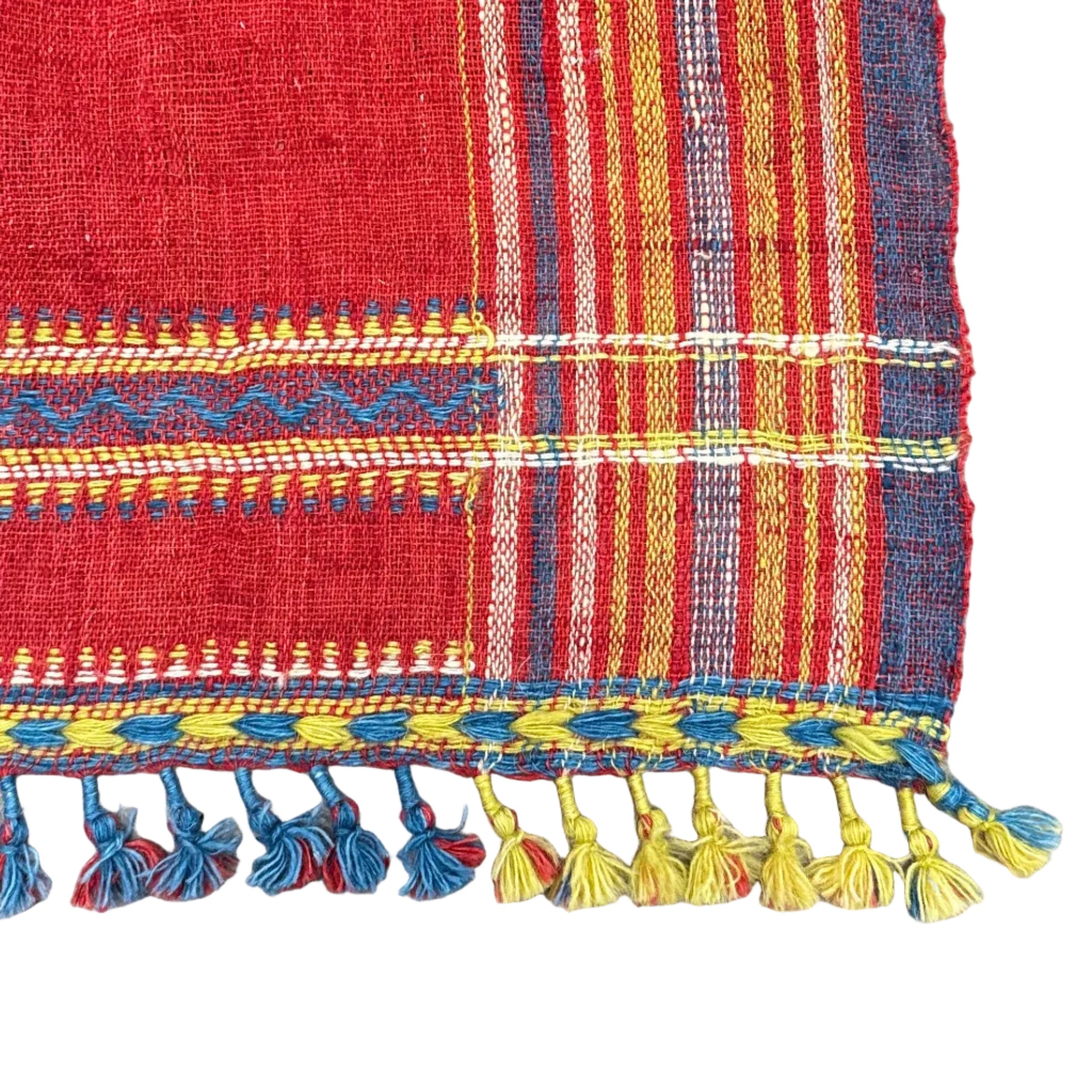 Handwoven Wool Red Dupatta Curtain/Throw India
