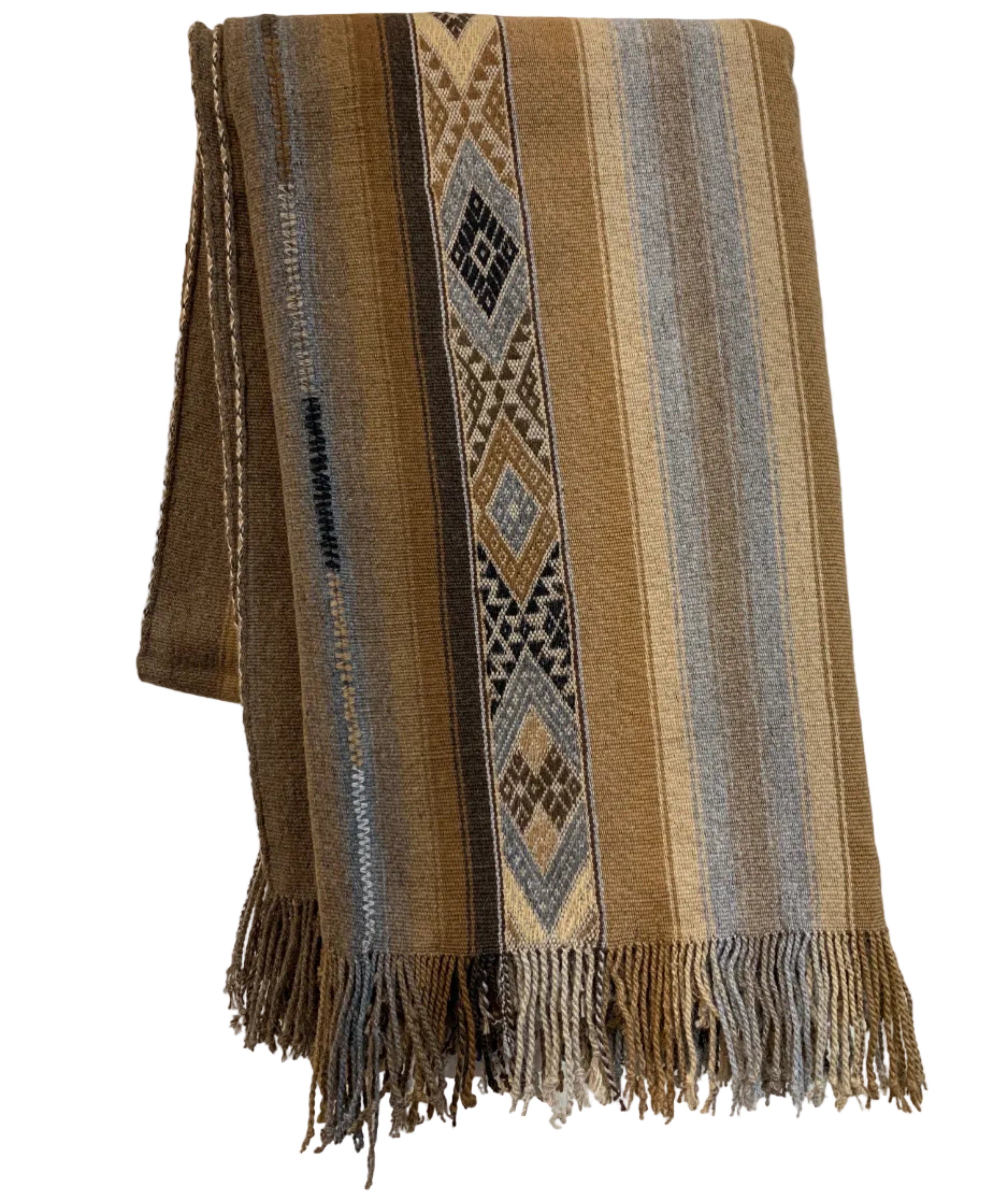 Handwoven Cielo Merino and Alpaca Throw Peru