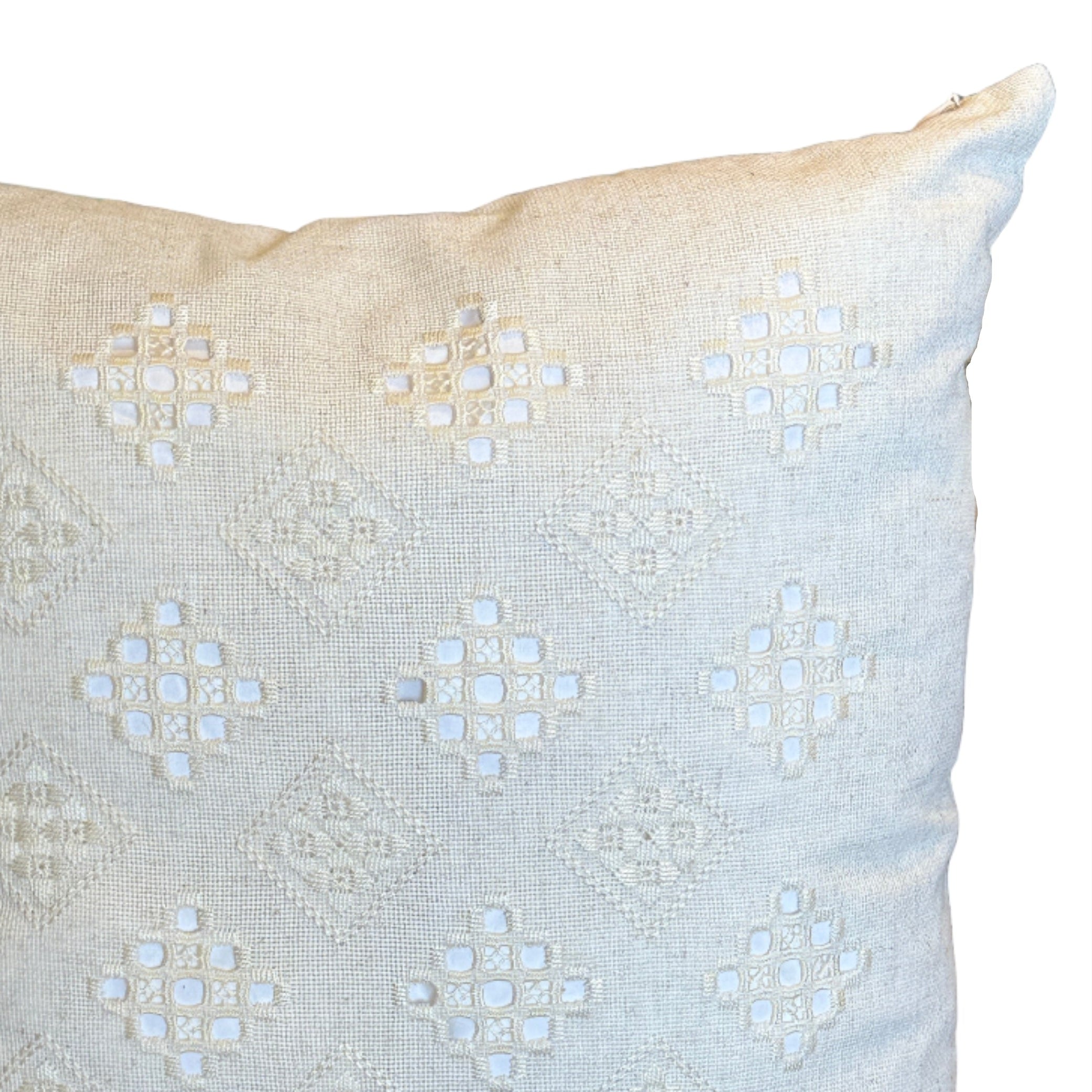 Linen Embroidered Square Pillow Ukraine (20x20)