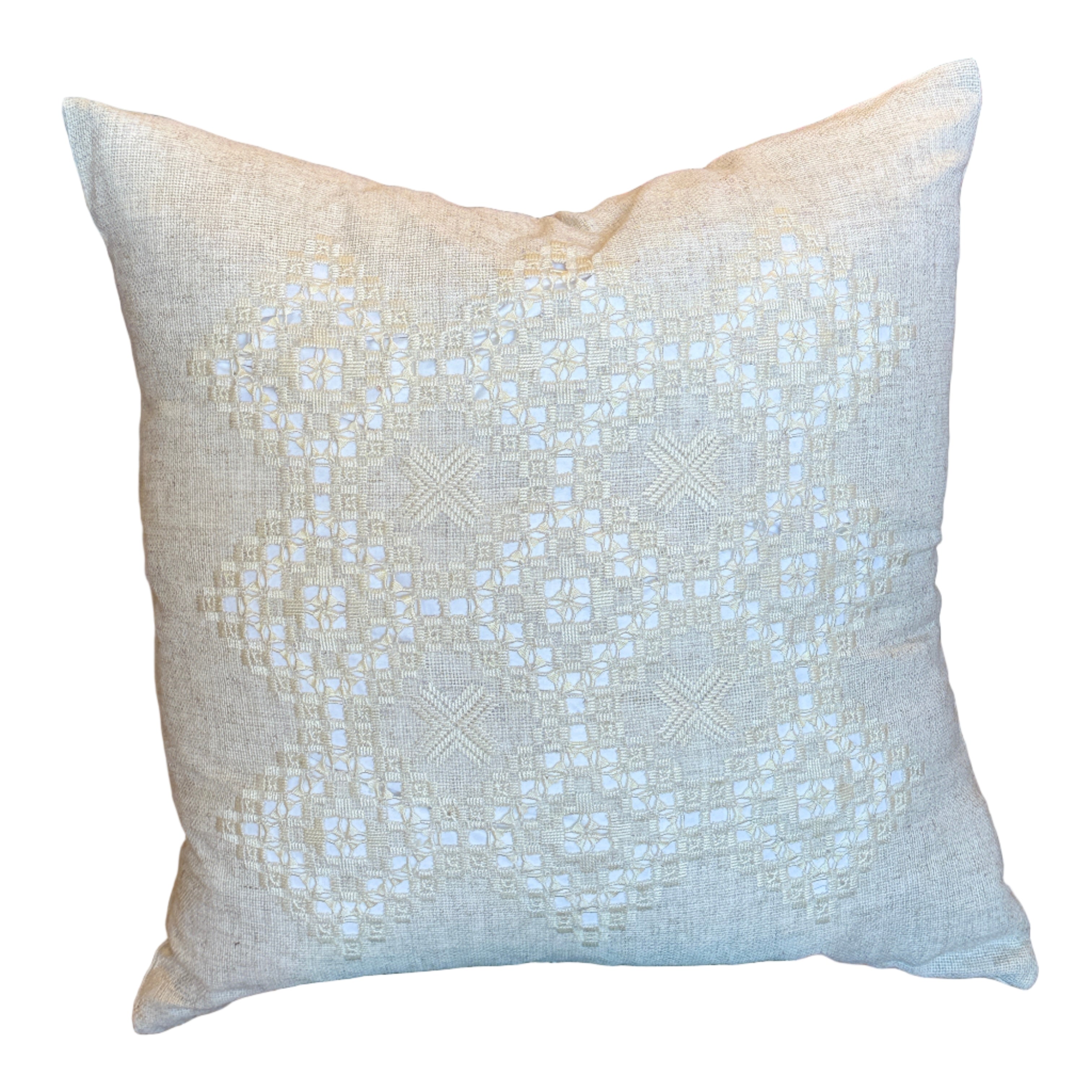 Linen Embroidered Pillow Ukraine (20x20)