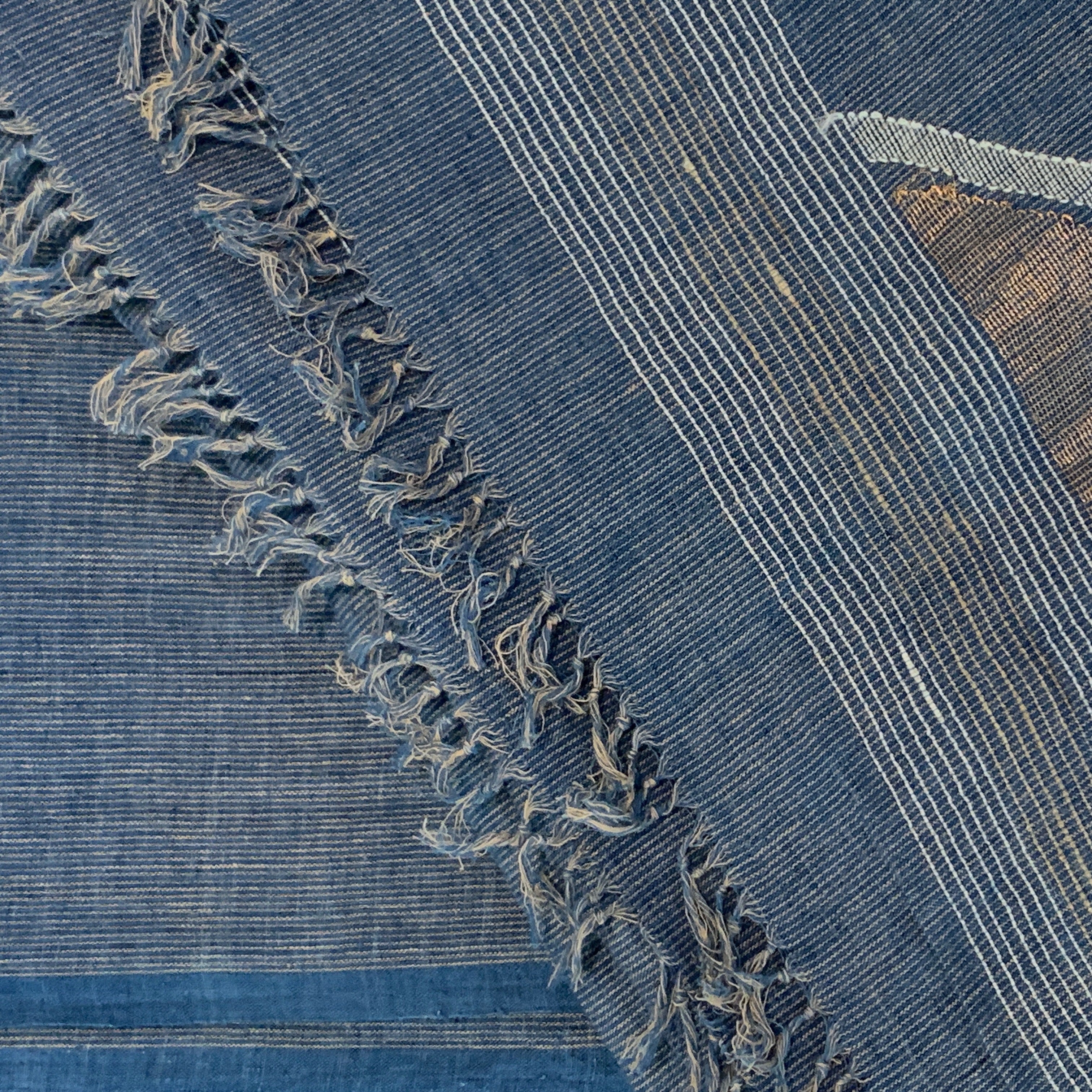 Handwoven Jamdani Diamond Cotton Scarf India