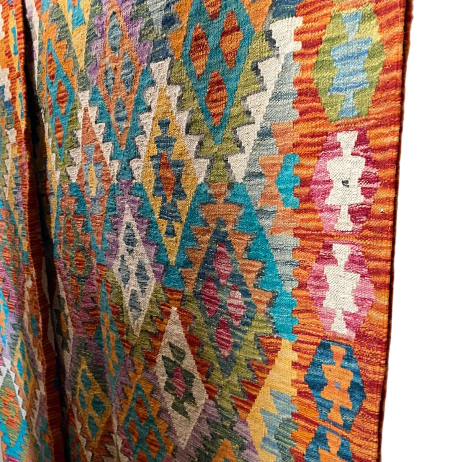 Handwoven Wool Kilim Extra Large Rug Afghanistan (8x11) - 020