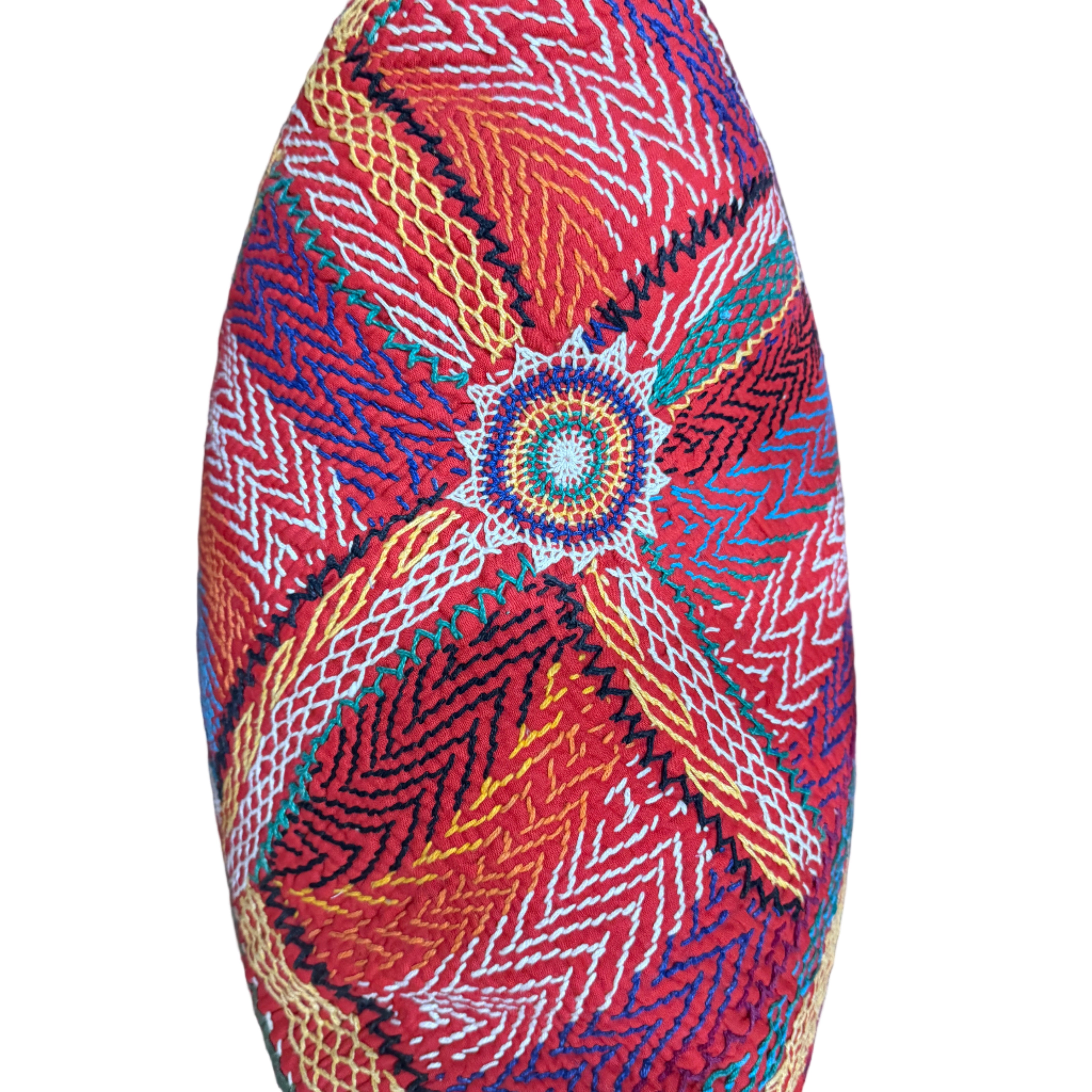 Hand Stitched Vintage Banjara Pillow India 18 x 18