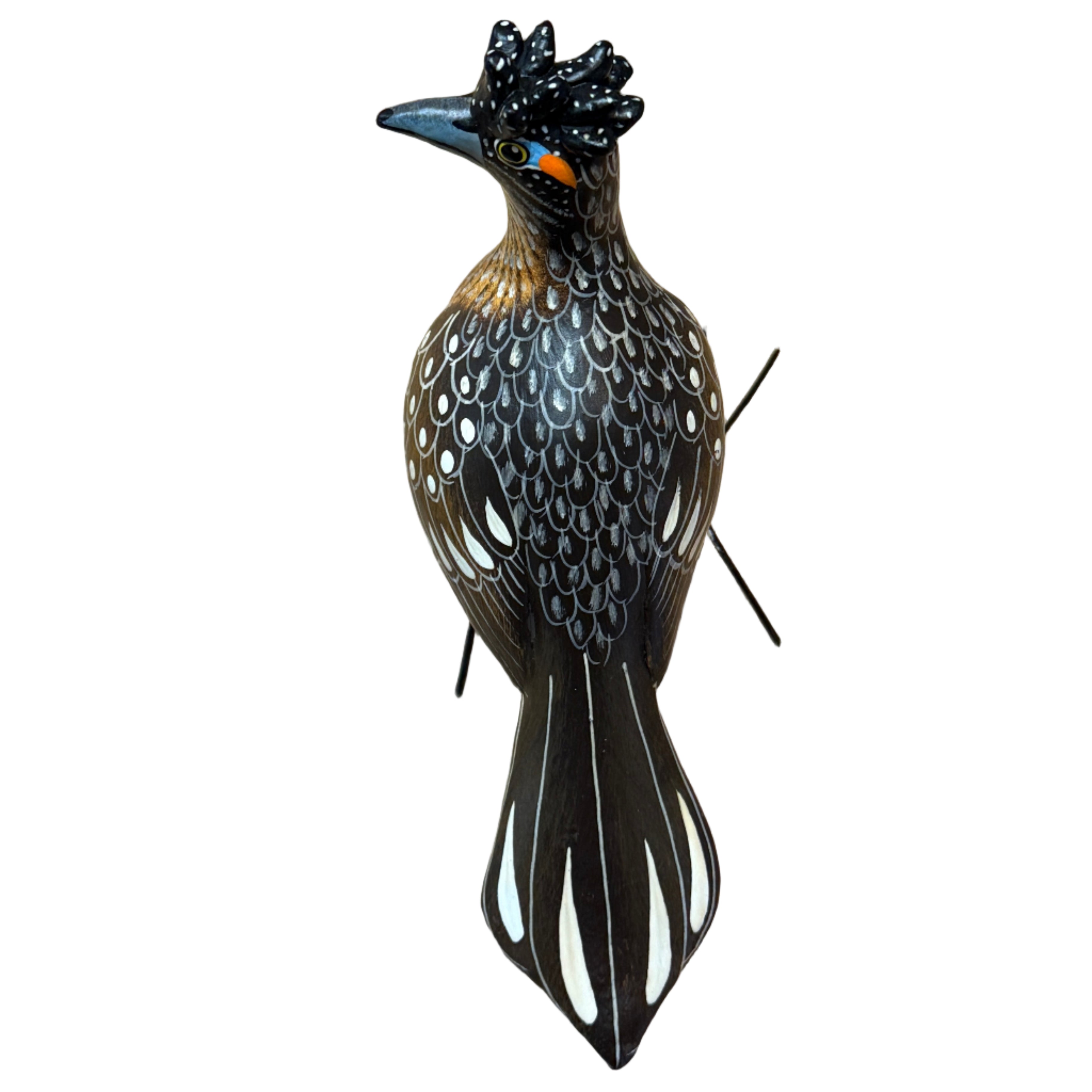 Road Runner Painted Ceramic Bird Guatemala