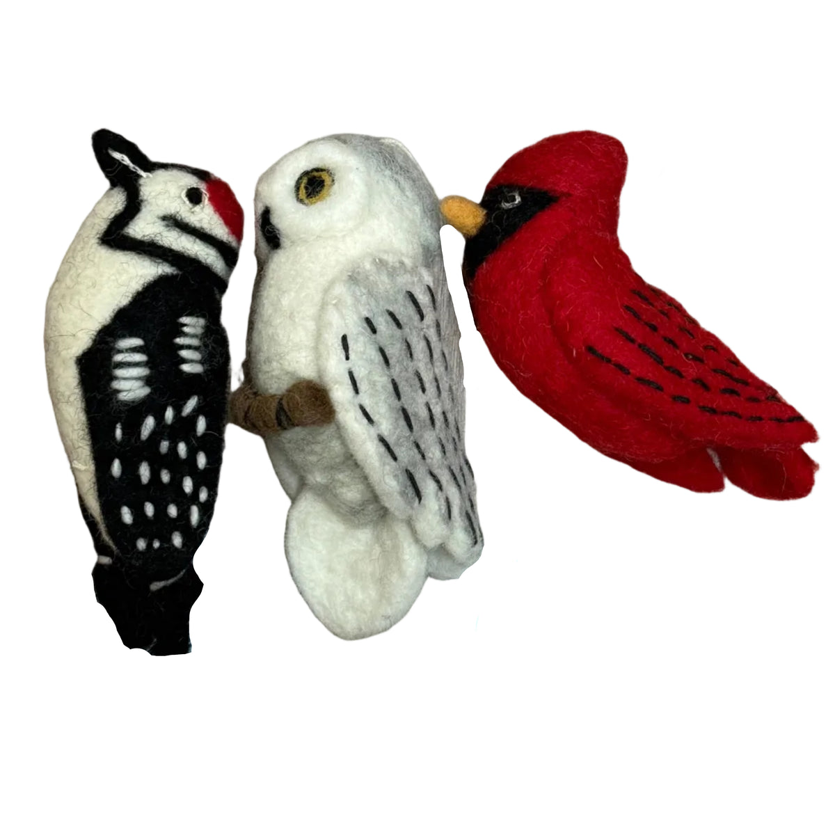 Handmade Wool Felt Northern Bird Collection Nepal