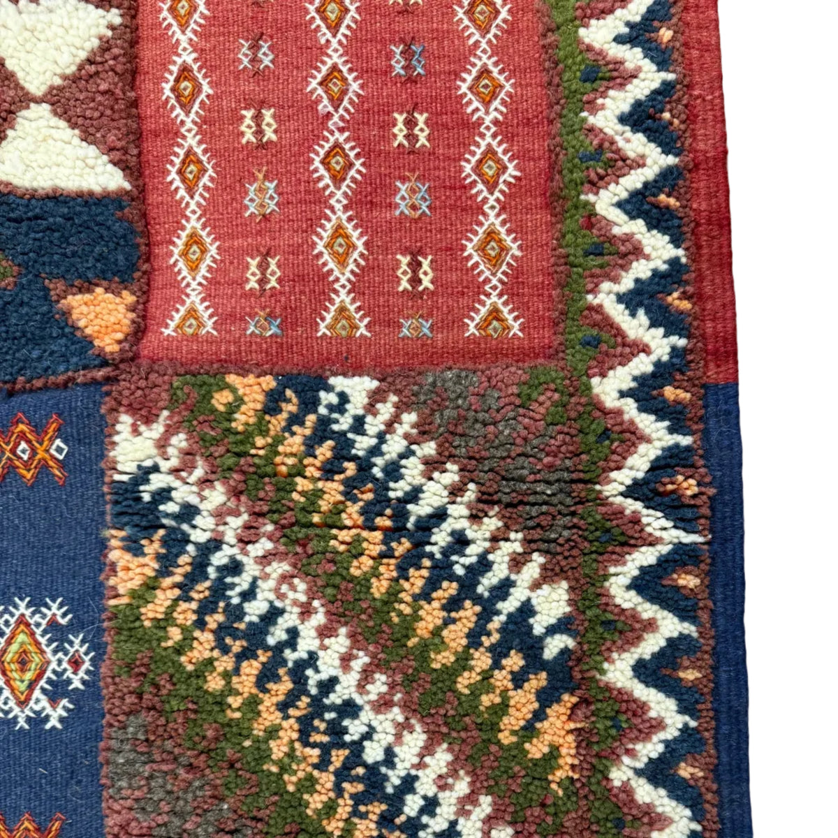 Handwoven Boutilwah Couloire Wool Rug Morocco (2.5x8)