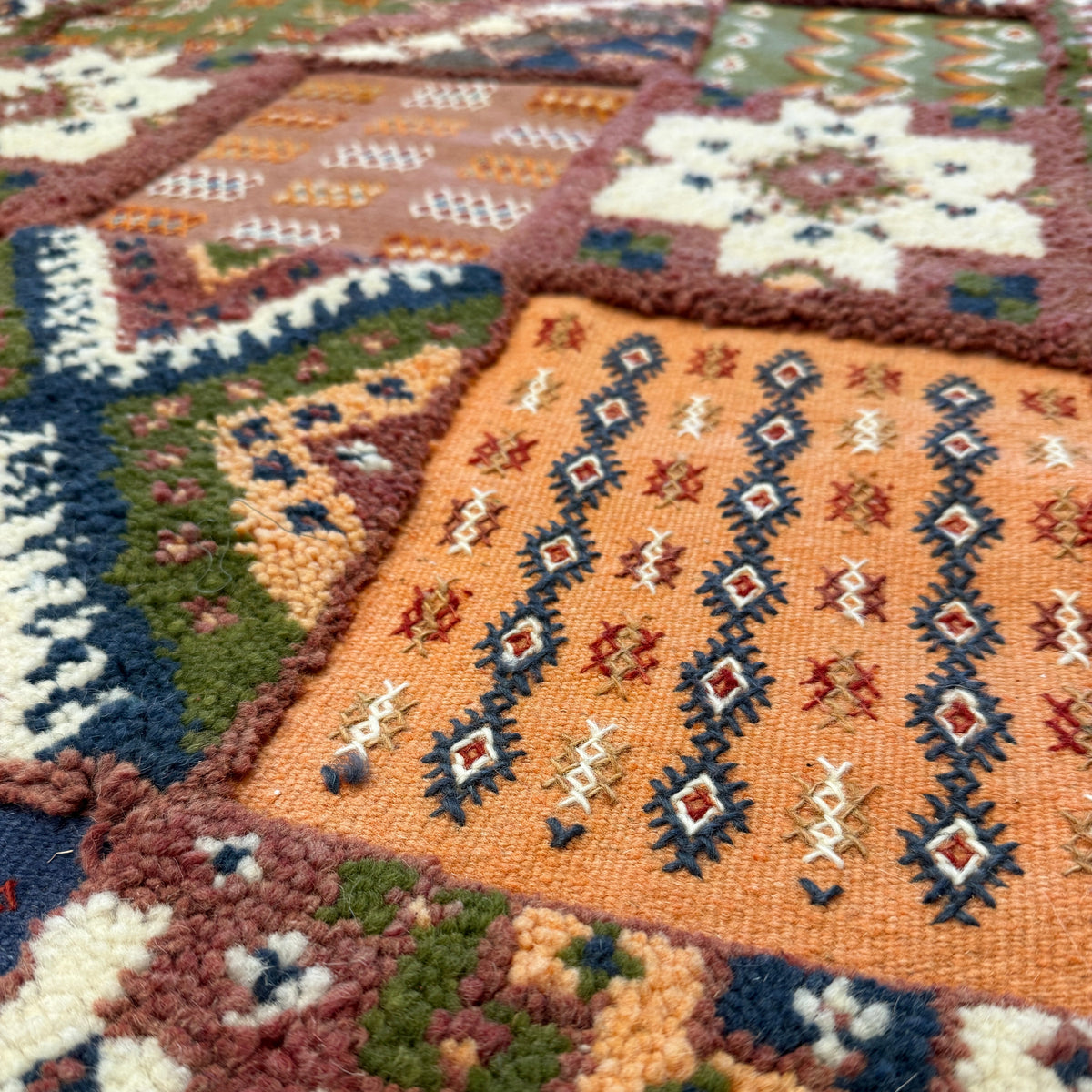 Handwoven Boutilwah Couloire Wool Rug Morocco (2.5x8)