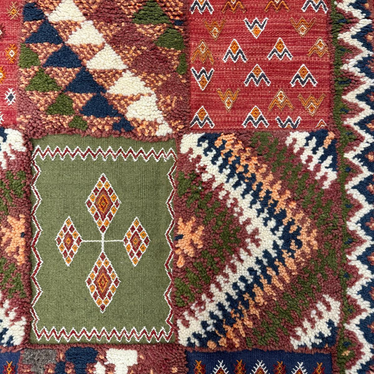 Handwoven Boutilwah Couloire Wool Rug Morocco (2.5x8)