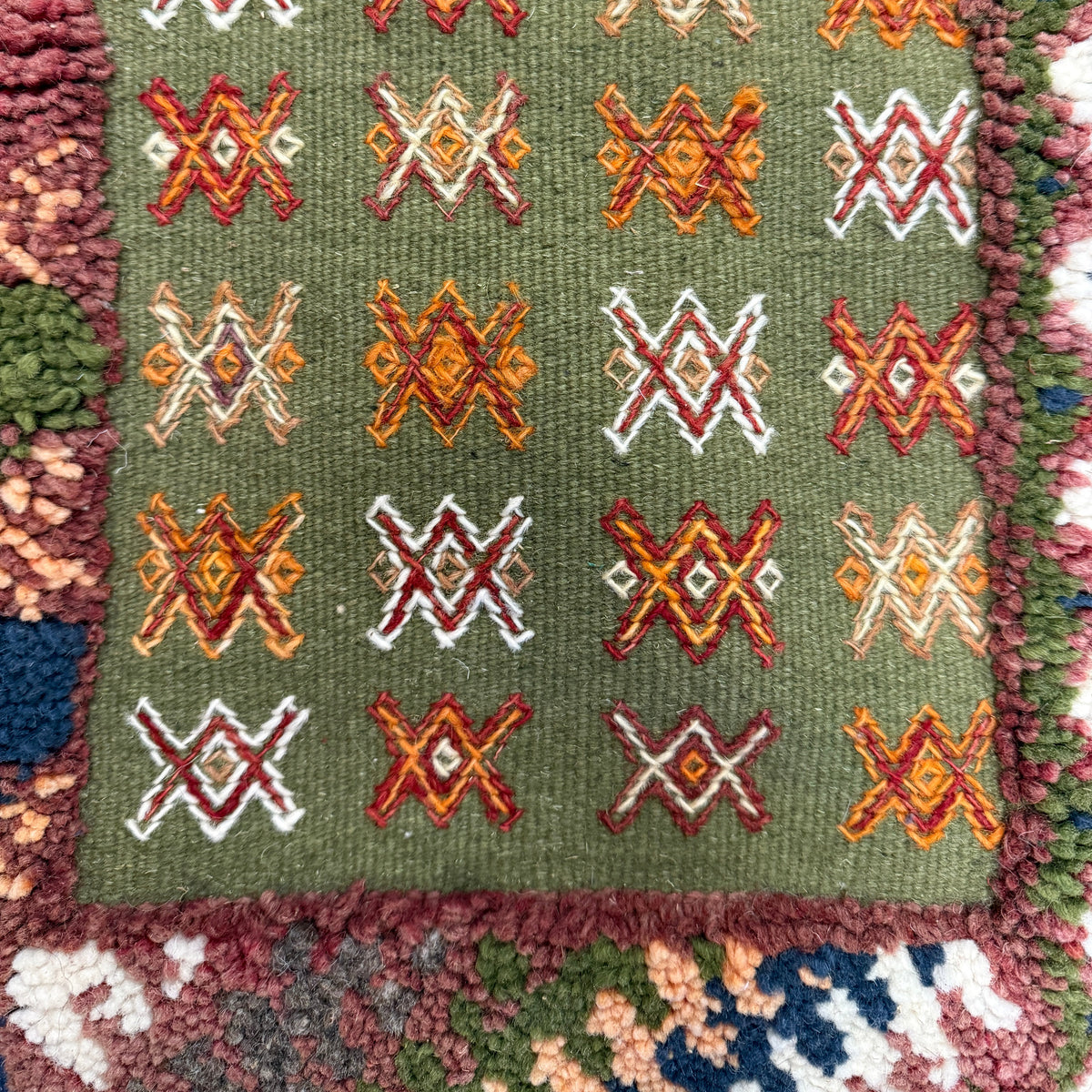 Handwoven Boutilwah Couloire Wool Rug Morocco (2.5x8)