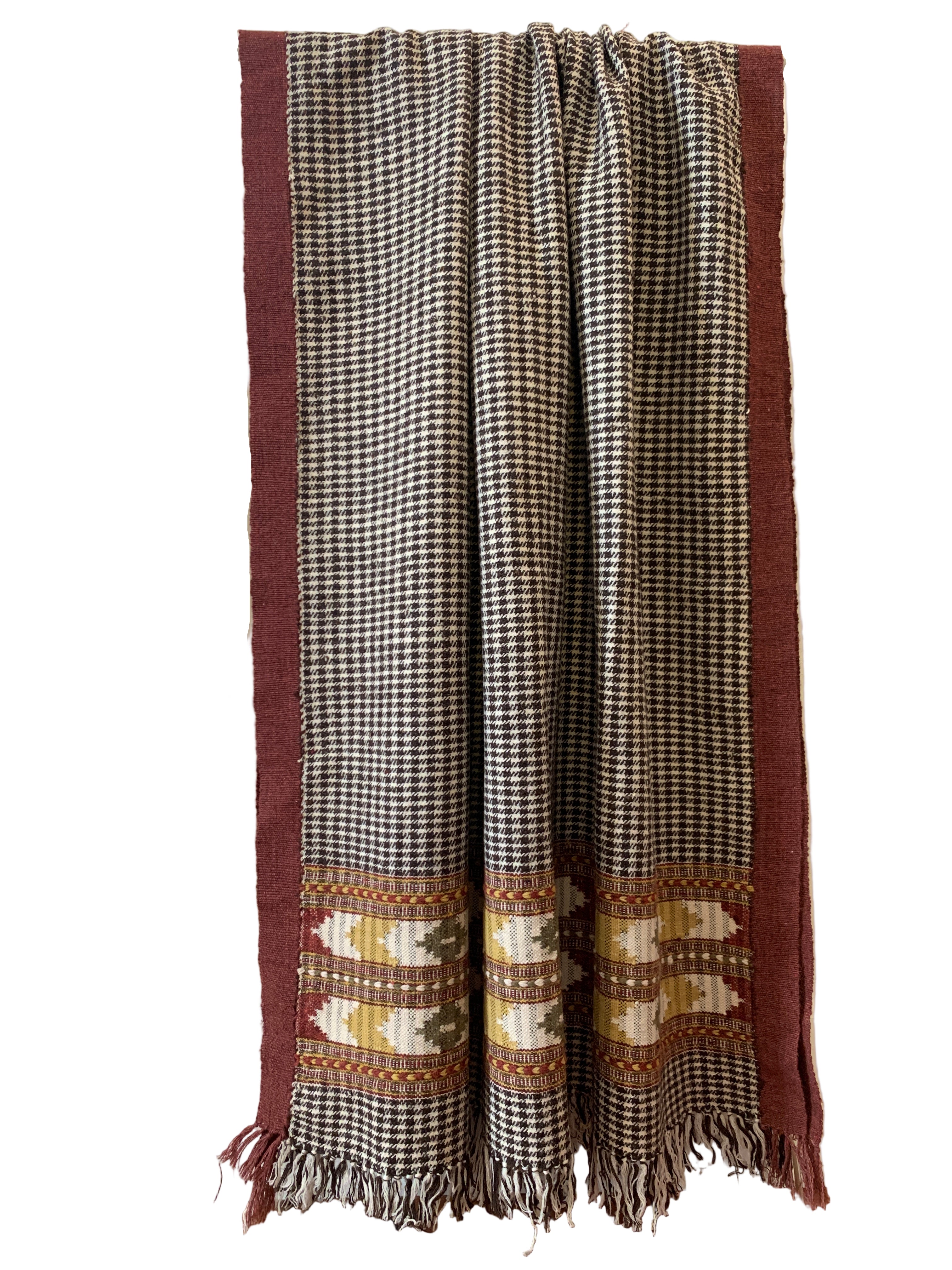 Handwoven Himalayan Wool Autumn Throw India