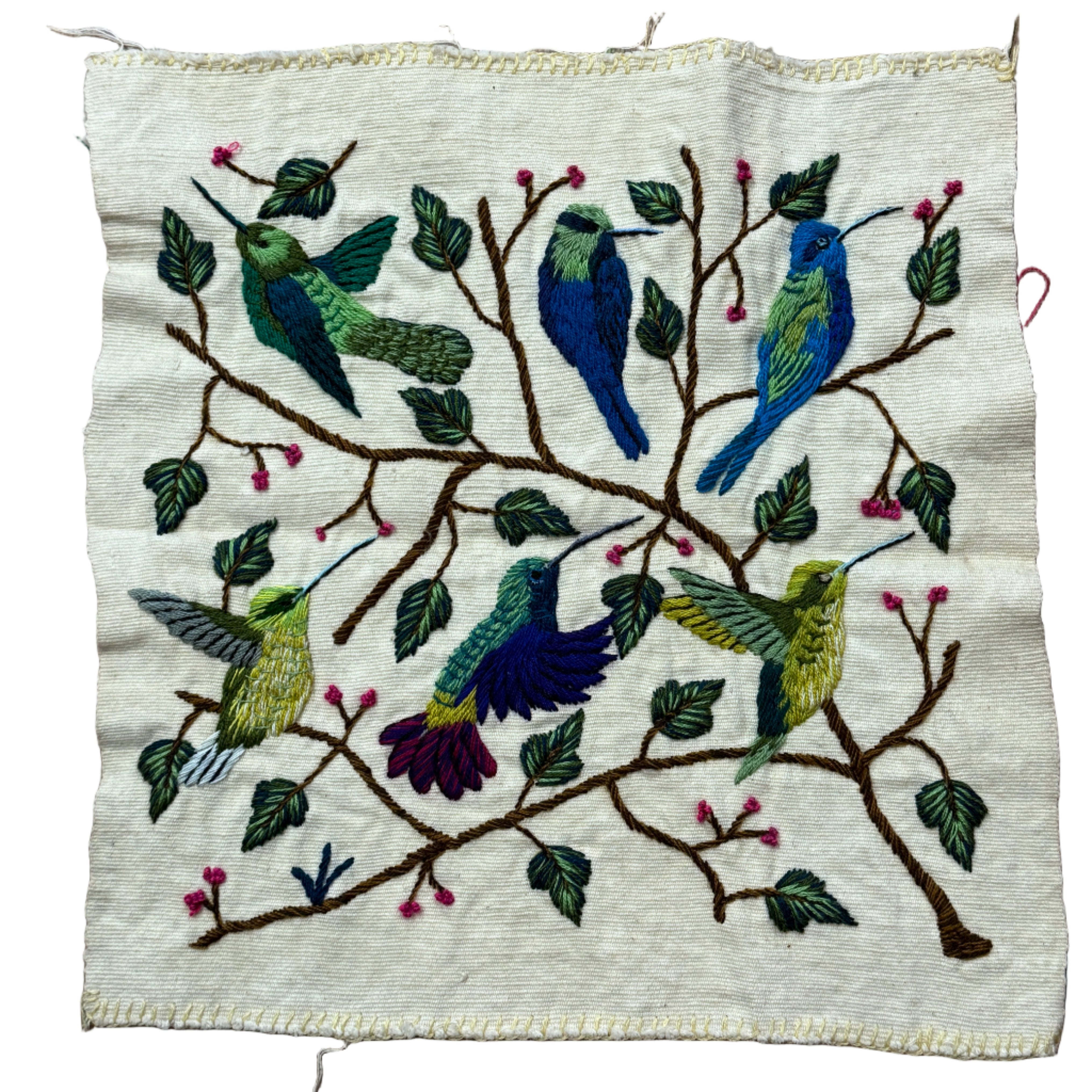 Small Embroidery on Cotton Guatemala (10" x 11")
