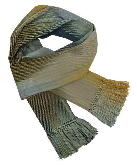 Handwoven Bamboo Olive Scarf Guatemala