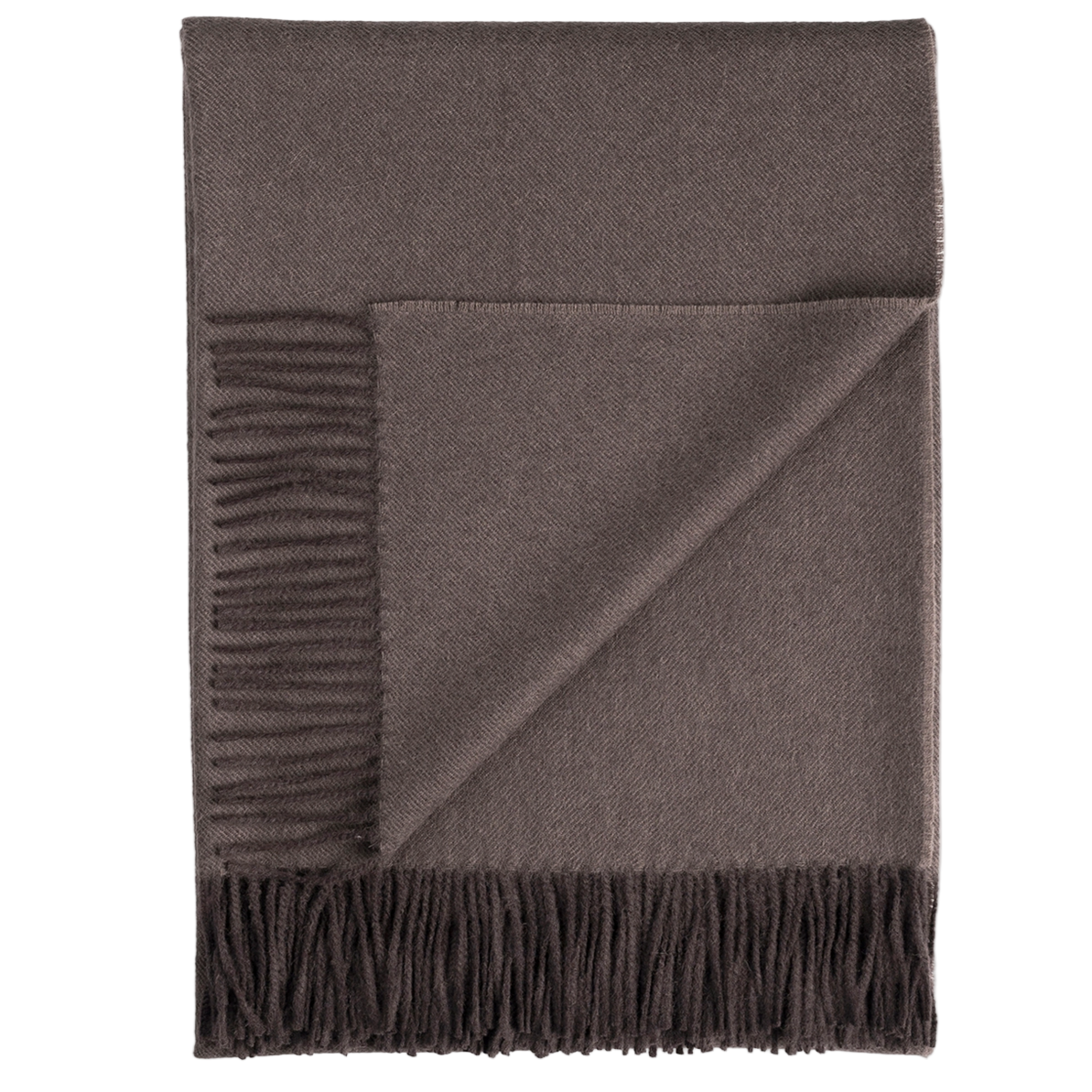 Fine Baby Alpaca Throw - Dark Chocolate Peru (52" x 66")