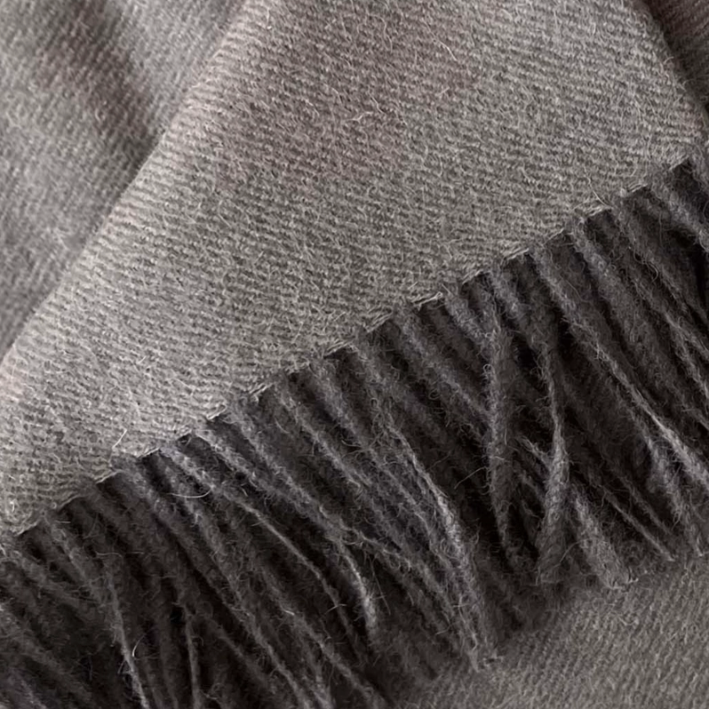 Fine Baby Alpaca Scarf - Dark Chocolate Peru