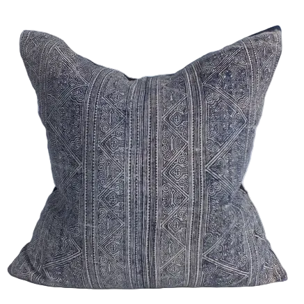 Handwoven Hemp Hmong Night Pillow Thailand (20 x 20)