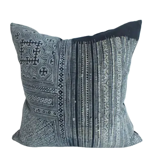 Handwoven Cotton Hmong Pillow Thailand (18 x 18)