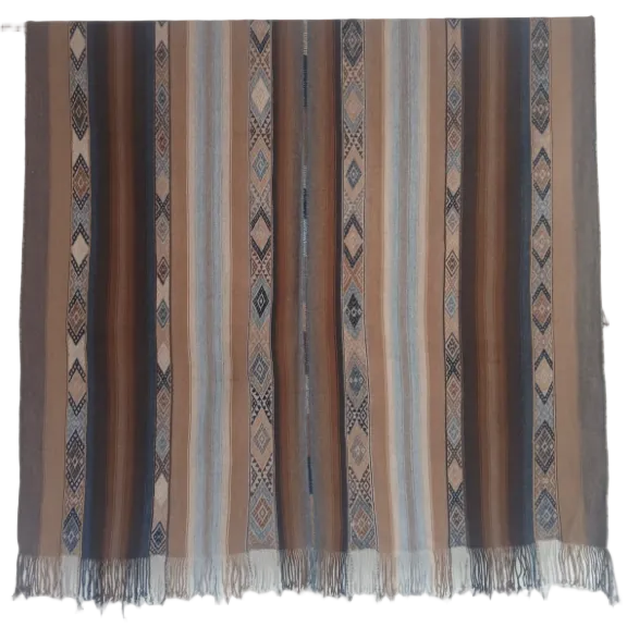 Handwoven Cielo Merino and Alpaca Throw Peru