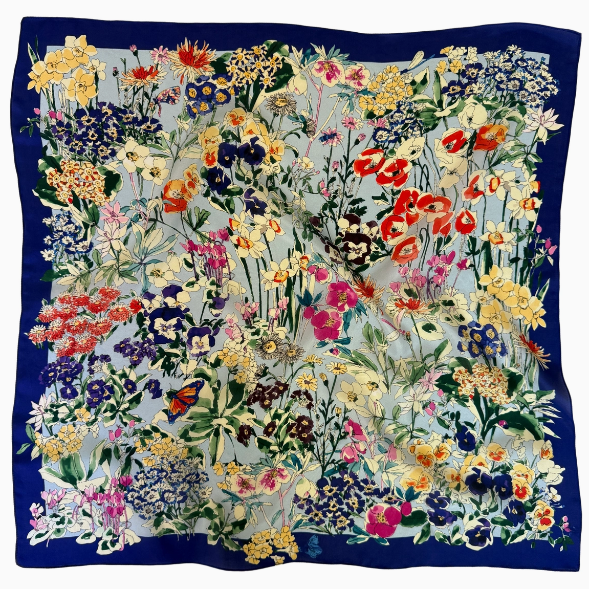 Mulberry Silk Spring Square Scarf India