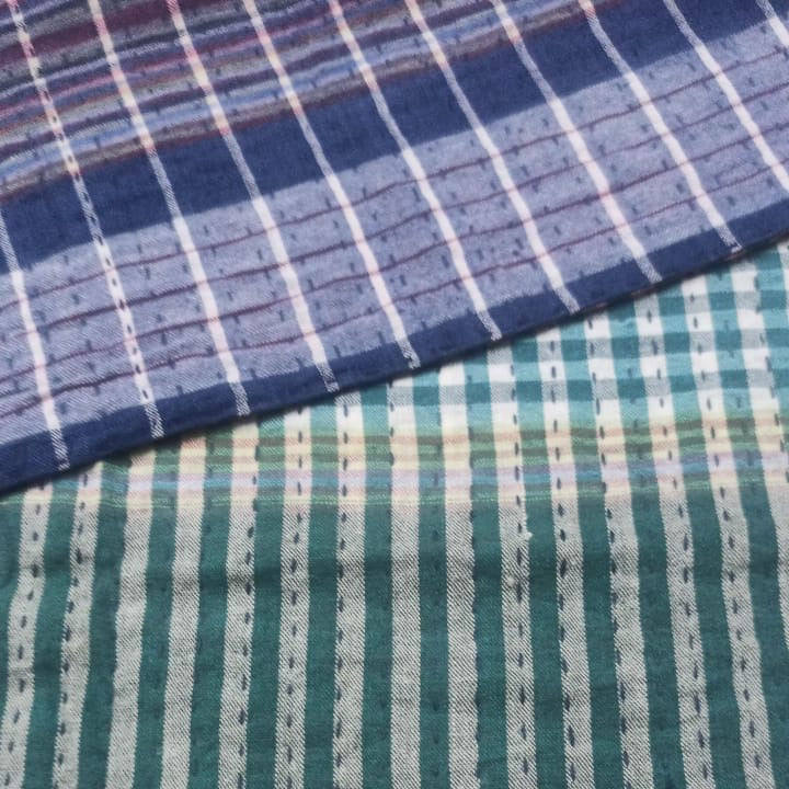 Handmade Stitched Red Cotton Traditional Gamcha Towel India